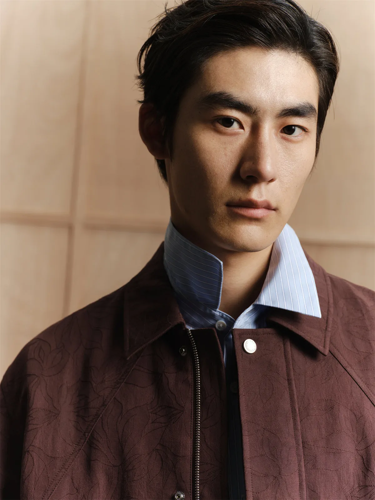 Men's Heavy Jacquard Quilted Jacket sold by PEACEBIRD product image thumbnail 4