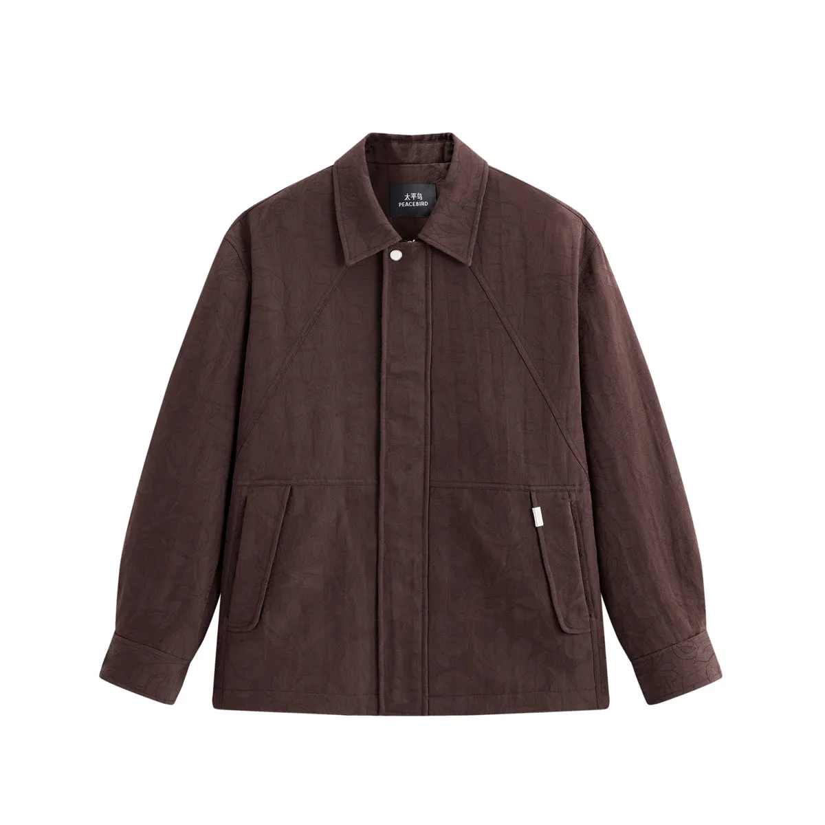 Men's Heavy Jacquard Quilted Jacket sold by PEACEBIRD