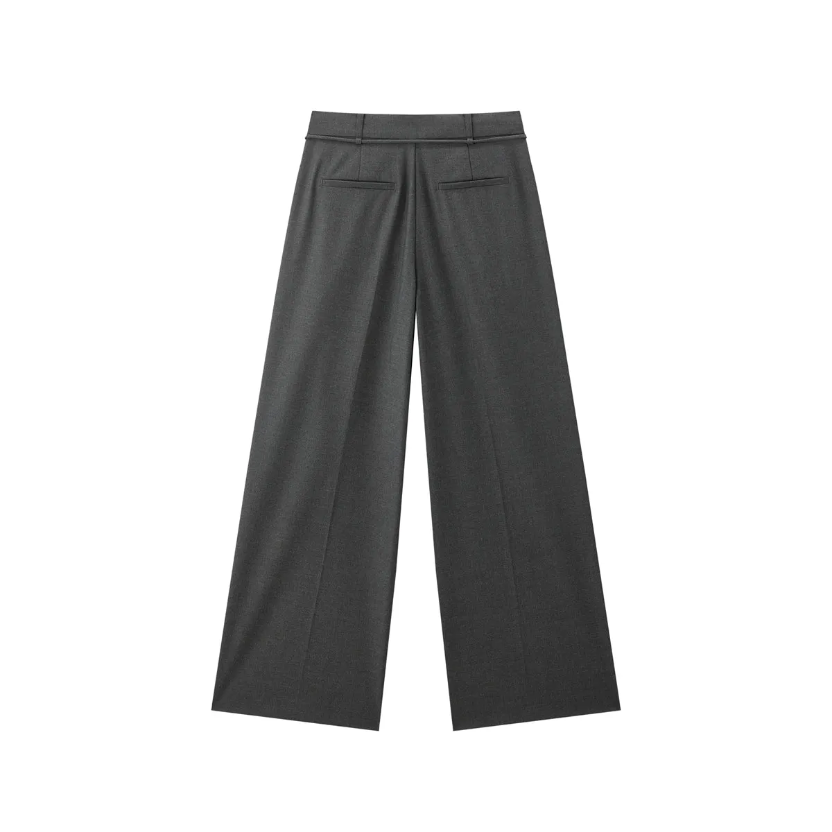 Women's Oversized Suit Pants with Detachable Belt sold by PEACEBIRD product image thumbnail 3