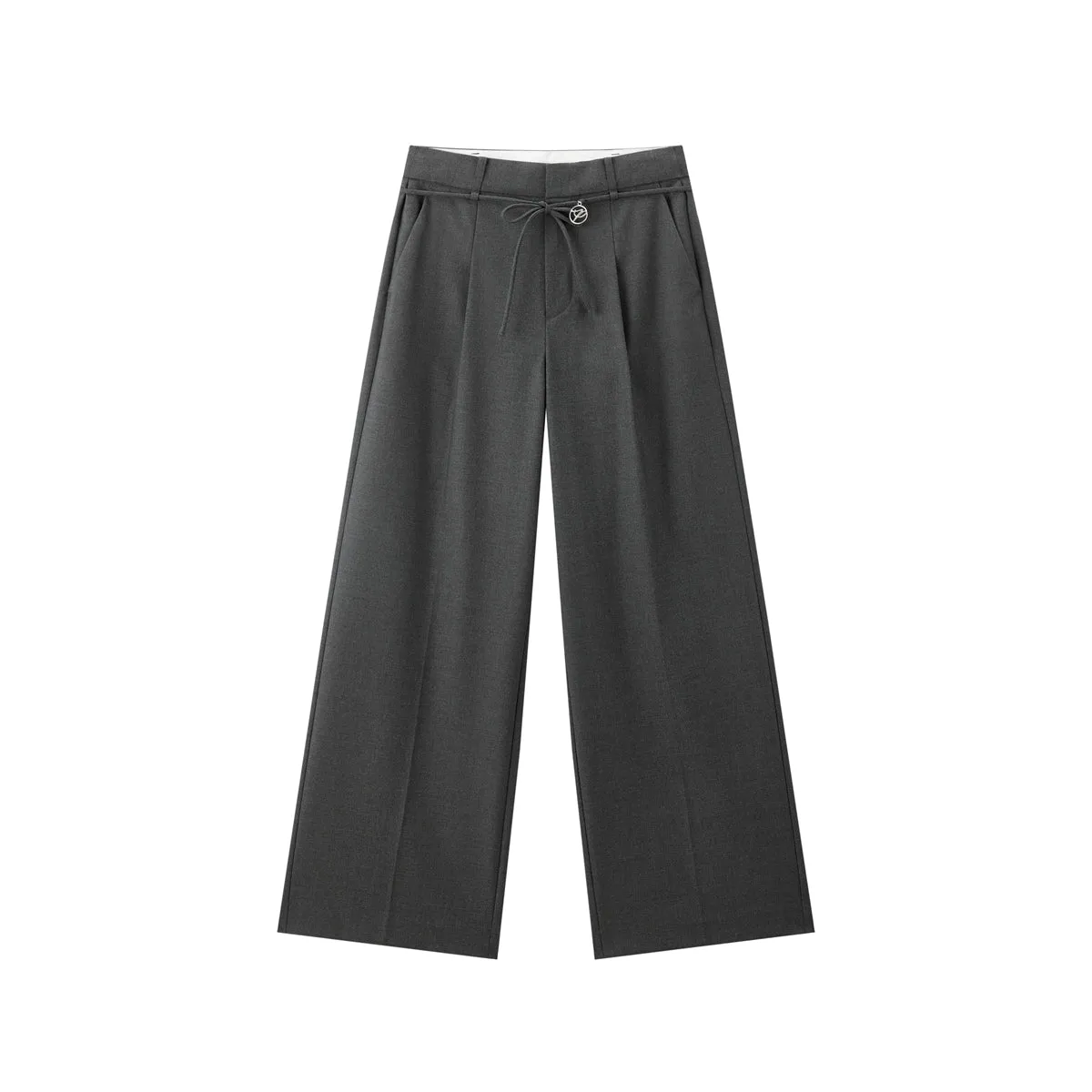 Women's Oversized Suit Pants with Detachable Belt sold by PEACEBIRD