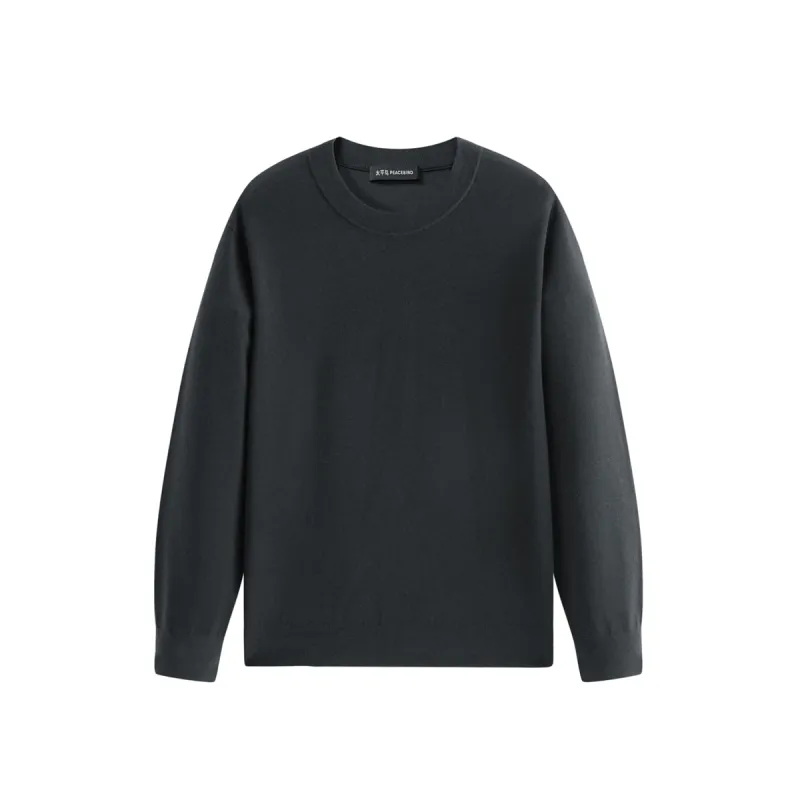 Men's Basic Crewneck Knit Sweater sold by PEACEBIRD