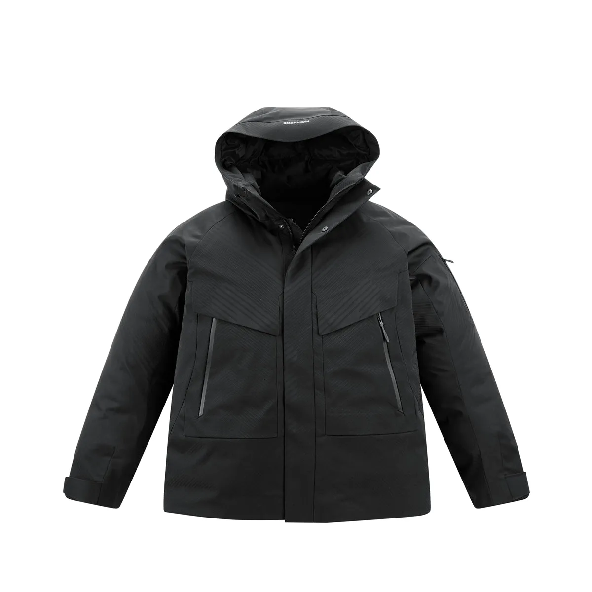 Men's 3D Jacquard Textured Goose Down Jacket sold by PEACEBIRD