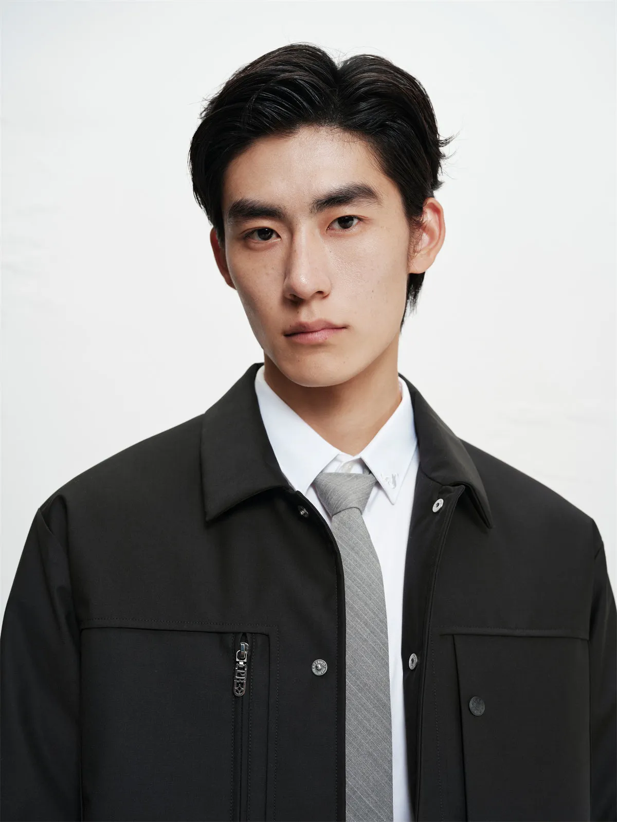 Men's Business Shirt-Style Goose Down Jacket sold by PEACEBIRD product image thumbnail 4