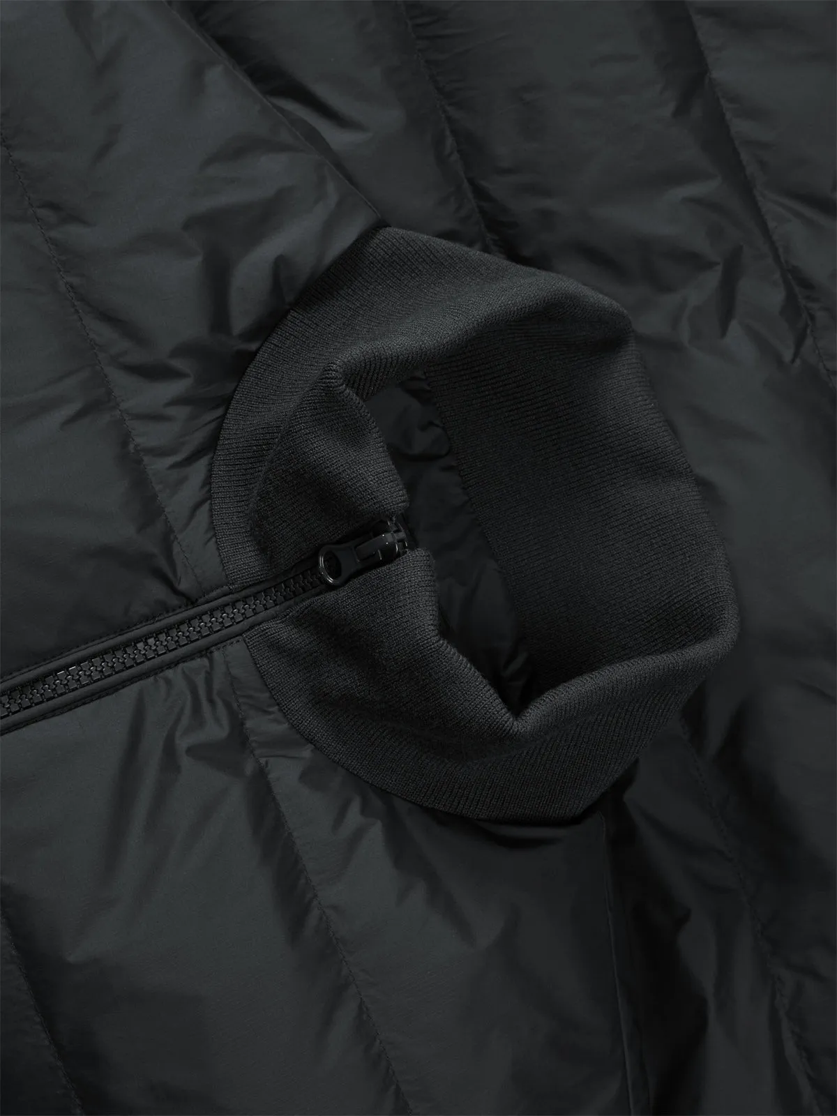 Men's Knit-Panel Lightweight Stand-Collar Goose Down Jacket sold by PEACEBIRD product image thumbnail 5