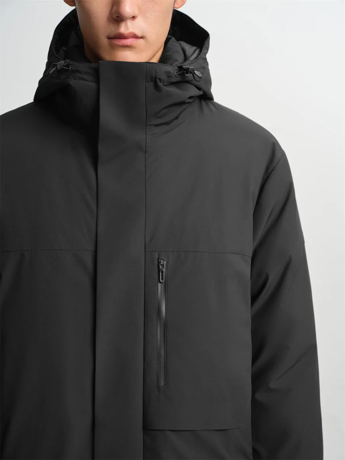 Men's Mid-Length Goose Down Parka sold by PEACEBIRD product image thumbnail 4