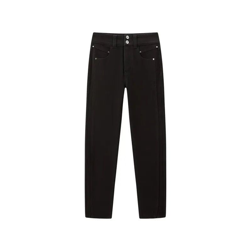 Women's Slim-Fit Fleece-Lined Jeans sold by PEACEBIRD