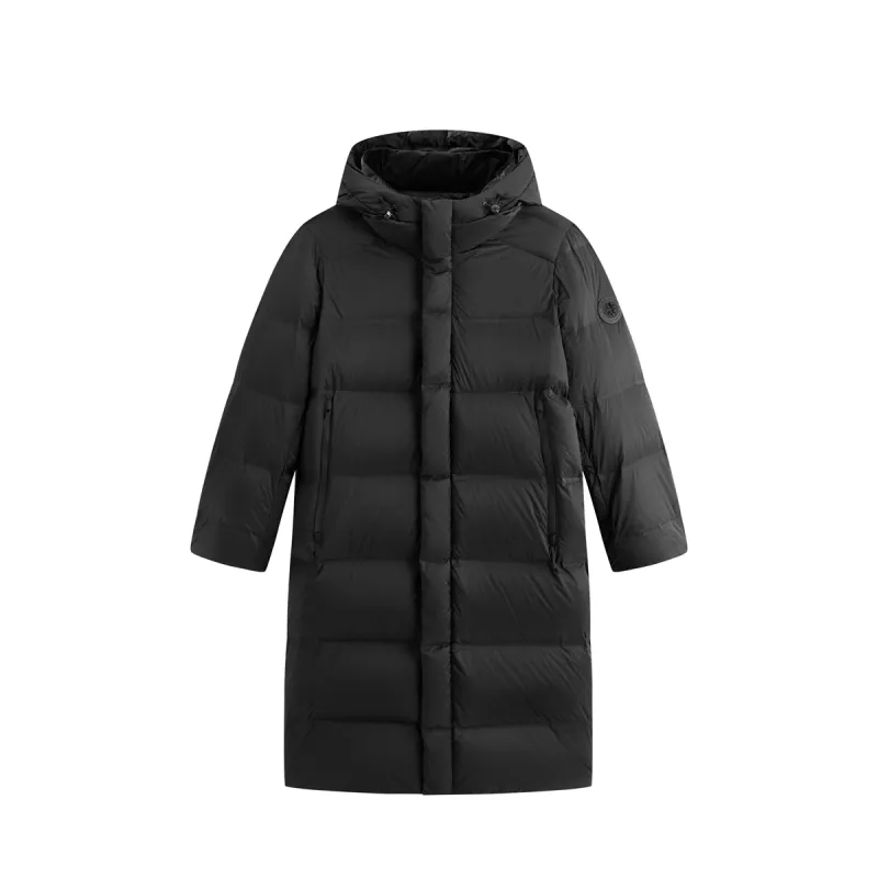 Men's Long Thermal Hooded Goose Down Coat sold by PEACEBIRD