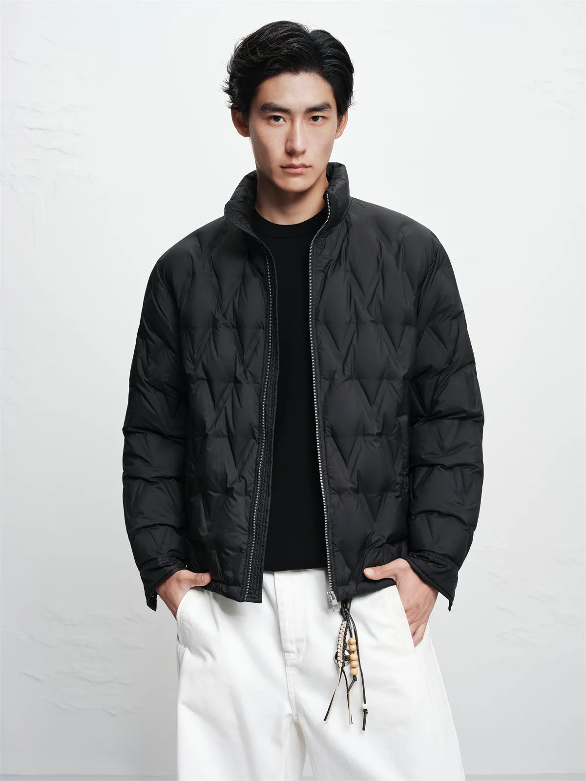 Men's Bonded Lightweight Down Jacket sold by PEACEBIRD product image thumbnail 2
