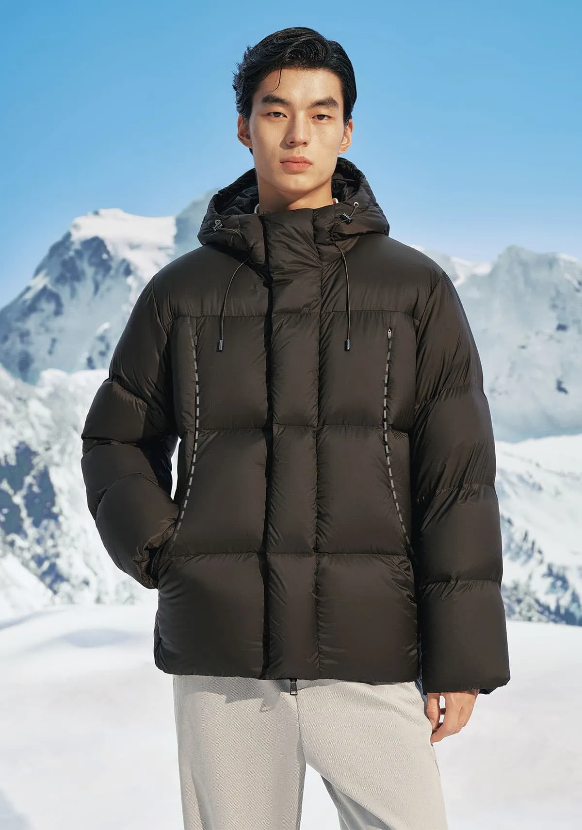 Men's Lightweight Outdoor Goose Down Puffer sold by PEACEBIRD product image thumbnail 2