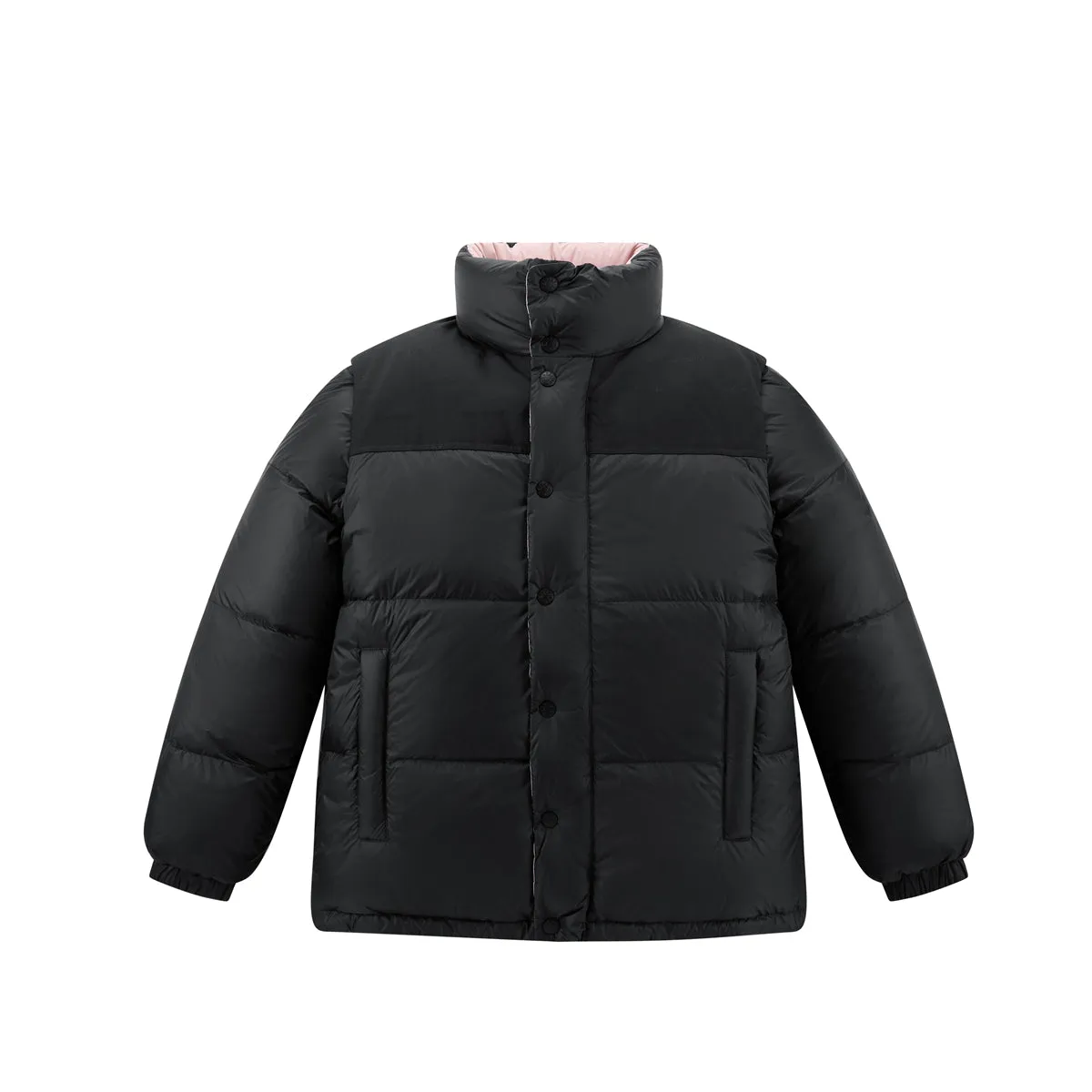 Men's Reversible Down Jacket with Detachable Sleeves sold by PEACEBIRD