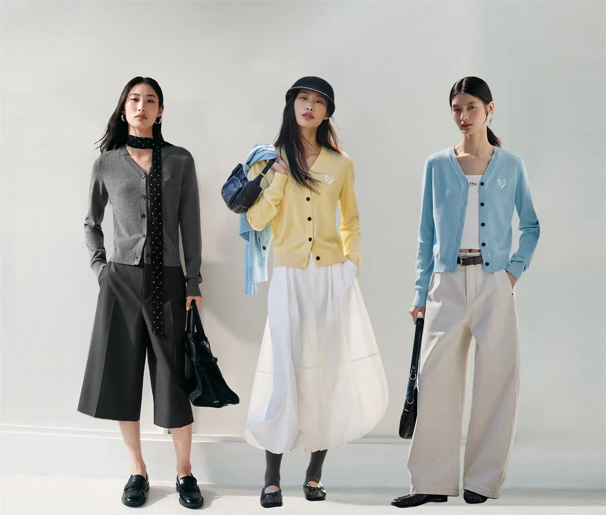 Women's Short V-Neck Embroidered Cardigan sold by PEACEBIRD product image thumbnail 2