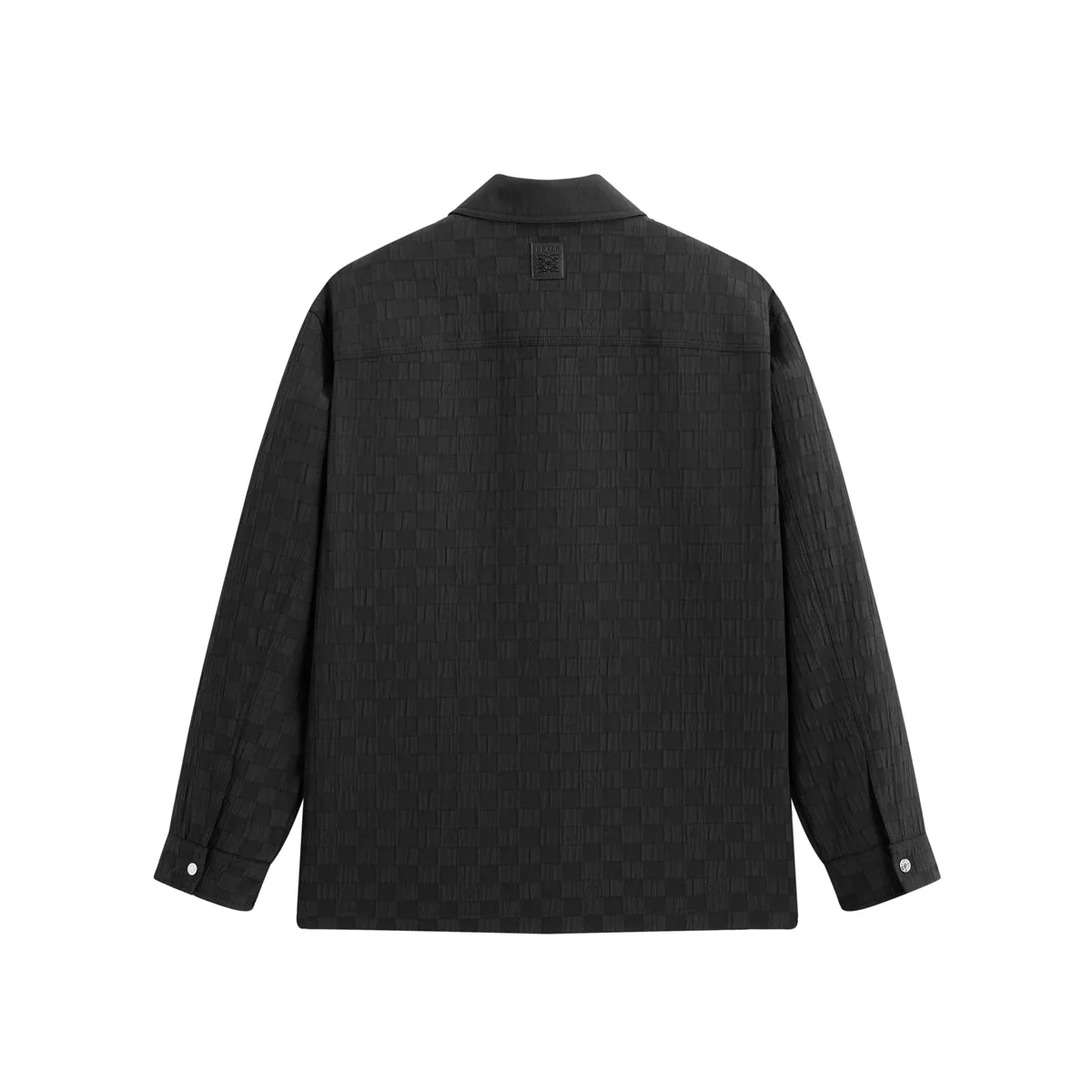 Men's Relaxed Checkerboard Jacquard Shirt sold by PEACEBIRD product image thumbnail 3