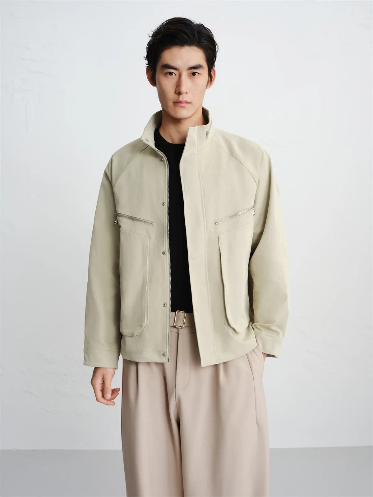 Men's Commuter Stand-Collar Jacket sold by PEACEBIRD product image thumbnail 2