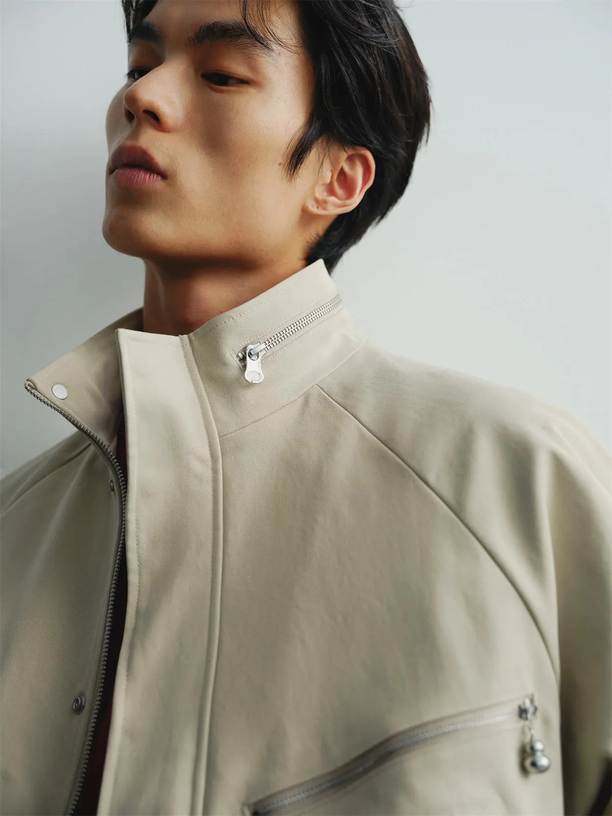 Men's Commuter Stand-Collar Jacket sold by PEACEBIRD product image thumbnail 5