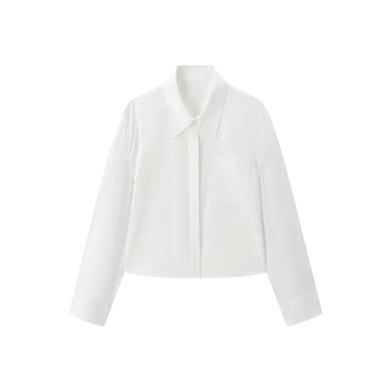 Women's Long-Sleeve Shirt with Detachable Tie sold by PEACEBIRD