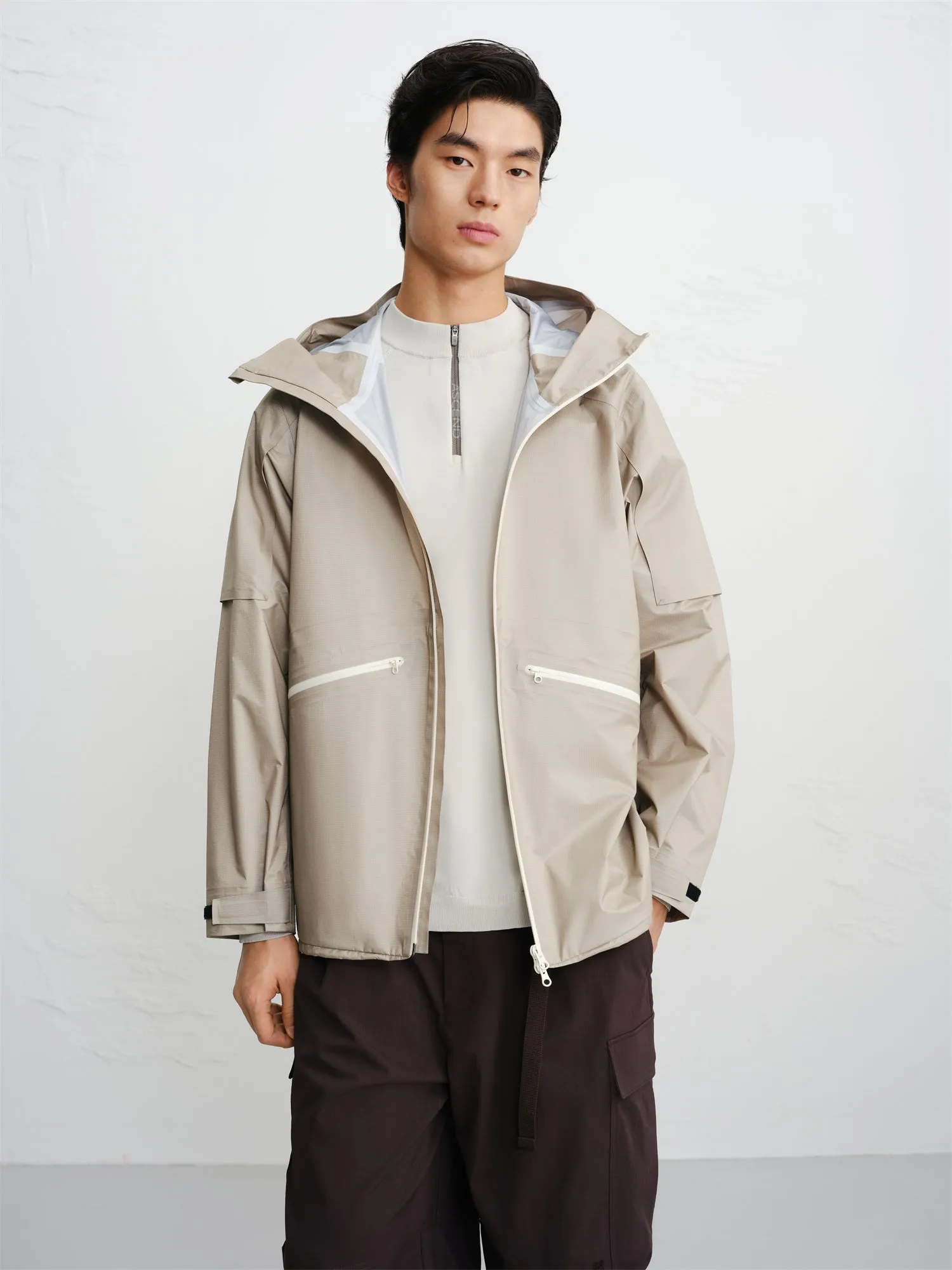 Men's Outdoor Hooded Jacket sold by PEACEBIRD product image thumbnail 2
