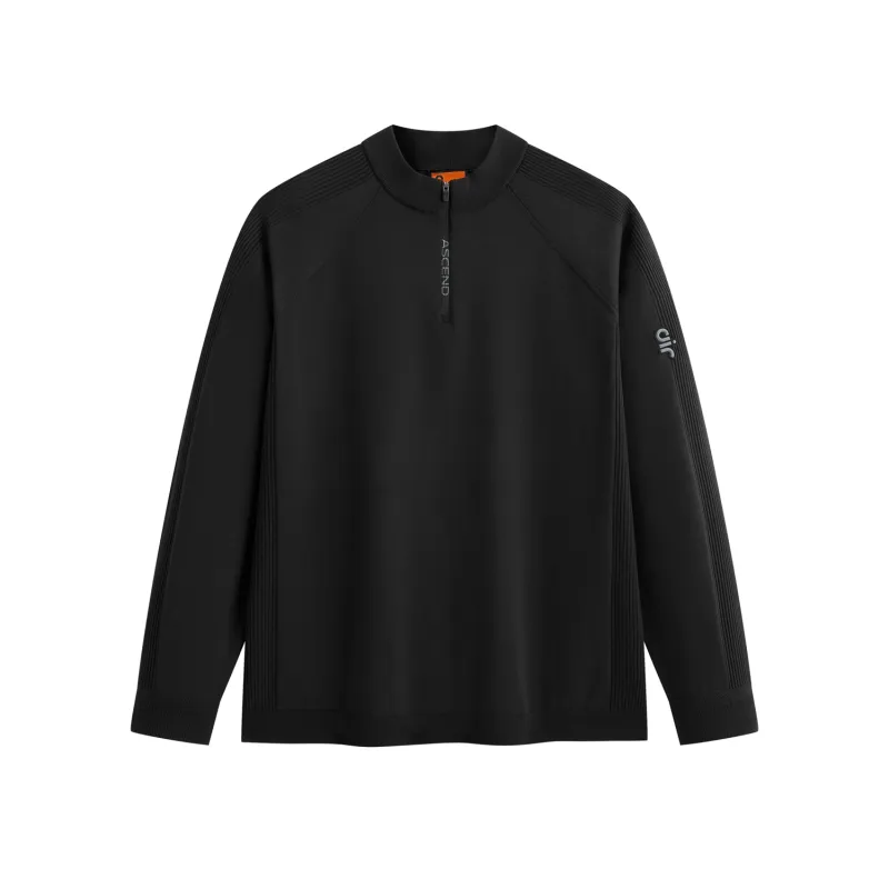 Men's Long-Sleeve Top with Jacquard Back made by PEACEBIRD