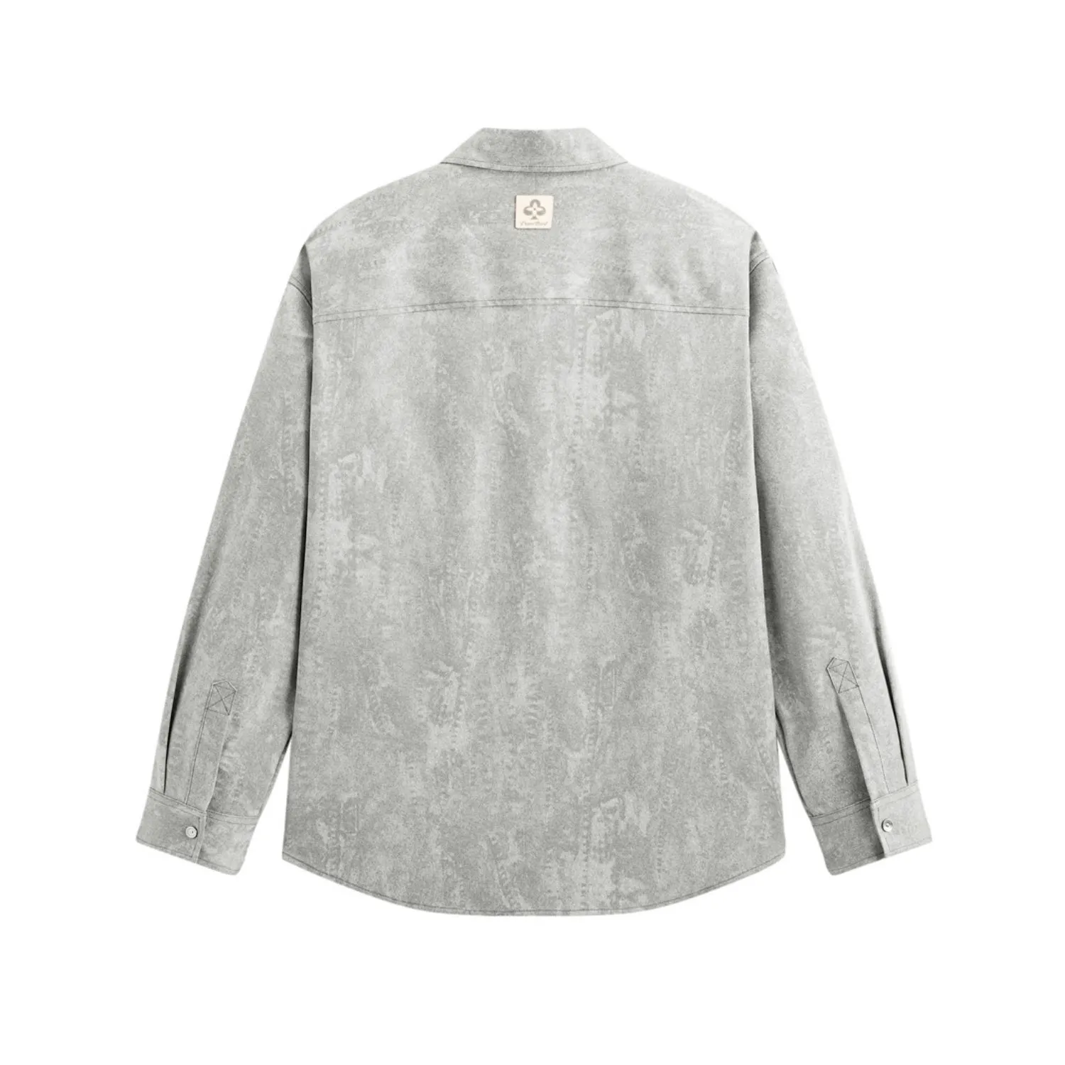 Men's Tonal Gradient-Print Shirt sold by PEACEBIRD product image thumbnail 3