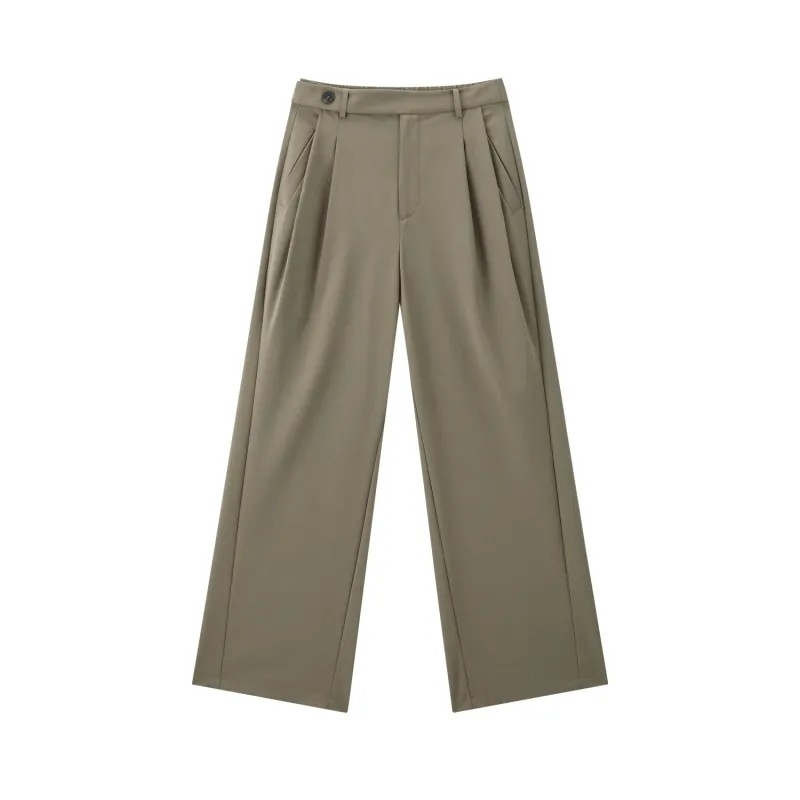 Women's High-Waist Wide-Leg Trousers sold by PEACEBIRD