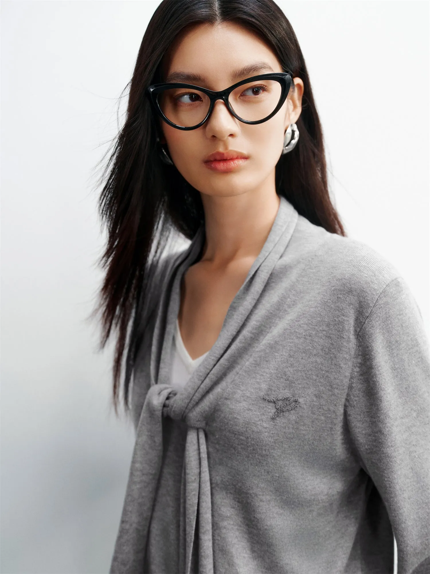 Women's Slim-Fit Layered-Look Top sold by PEACEBIRD product image thumbnail 4
