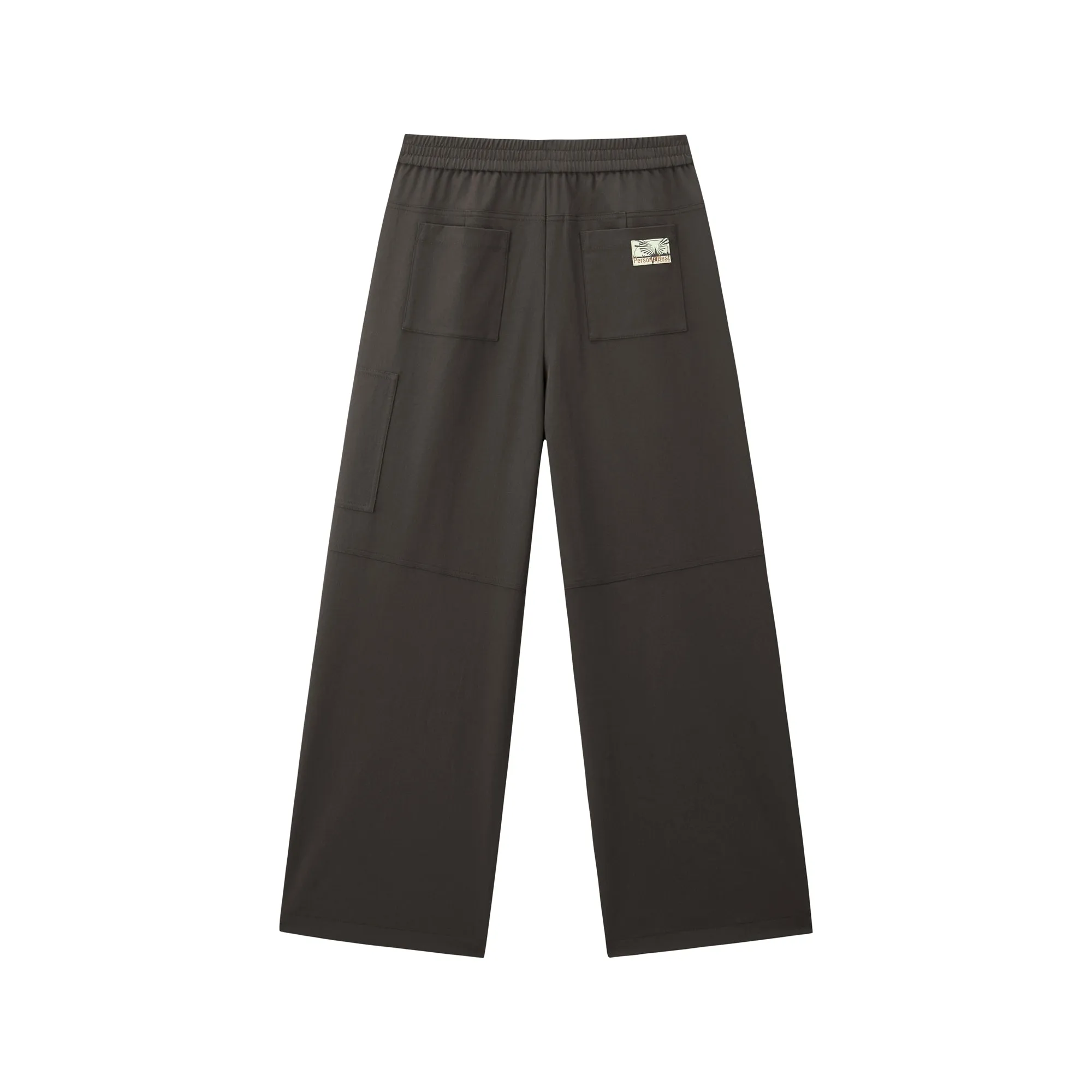 Women's Wide-Leg Casual Pants with Patch Detail sold by PEACEBIRD product image thumbnail 3