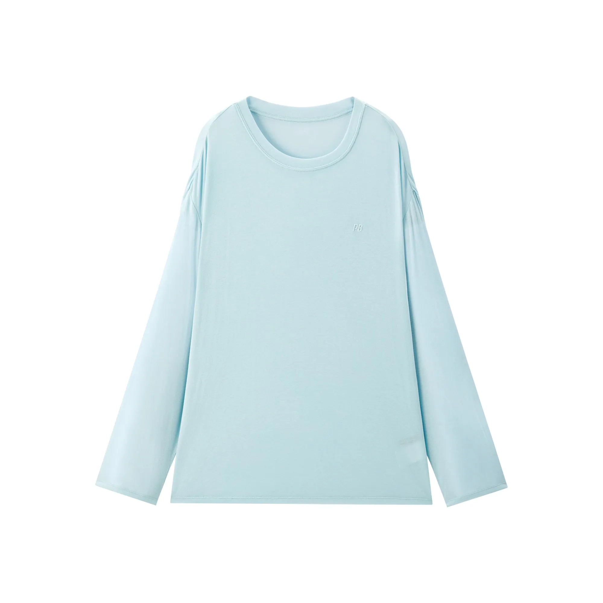 Women's Oversized Lyocell-Wool Blend T-Shirt sold by PEACEBIRD