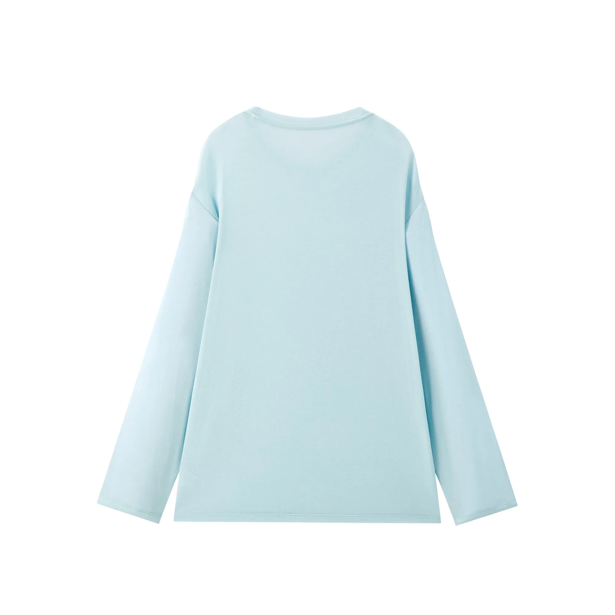 Women's Oversized Lyocell-Wool Blend T-Shirt sold by PEACEBIRD product image thumbnail 3