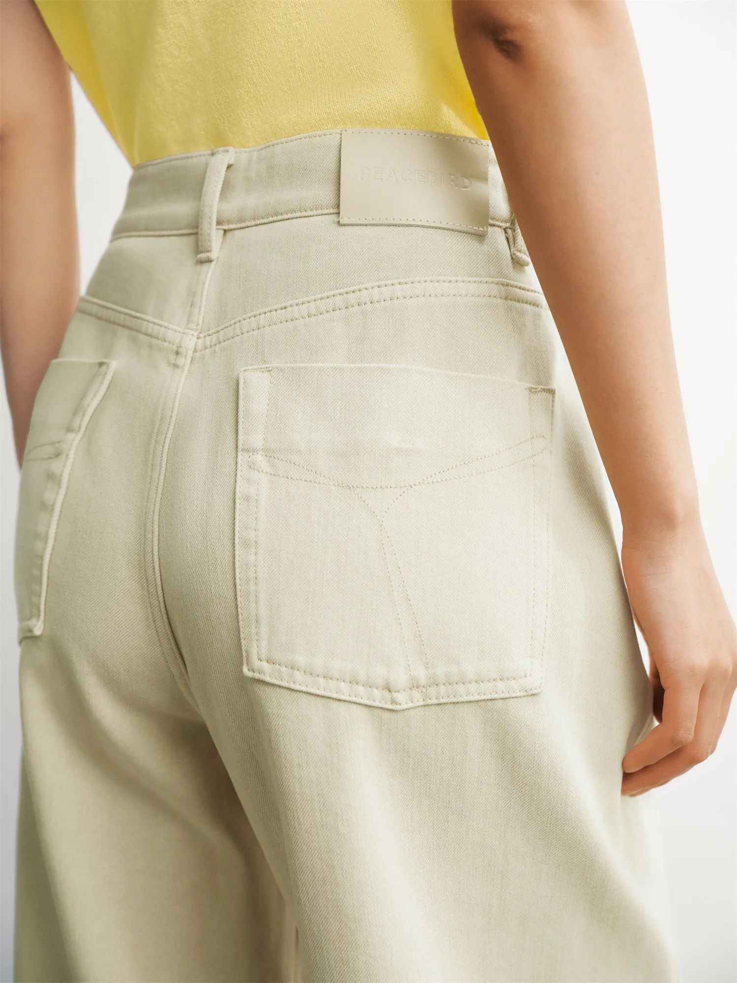 Women's High-Waist Oversized Barrel-Leg Pants sold by PEACEBIRD product image thumbnail 5