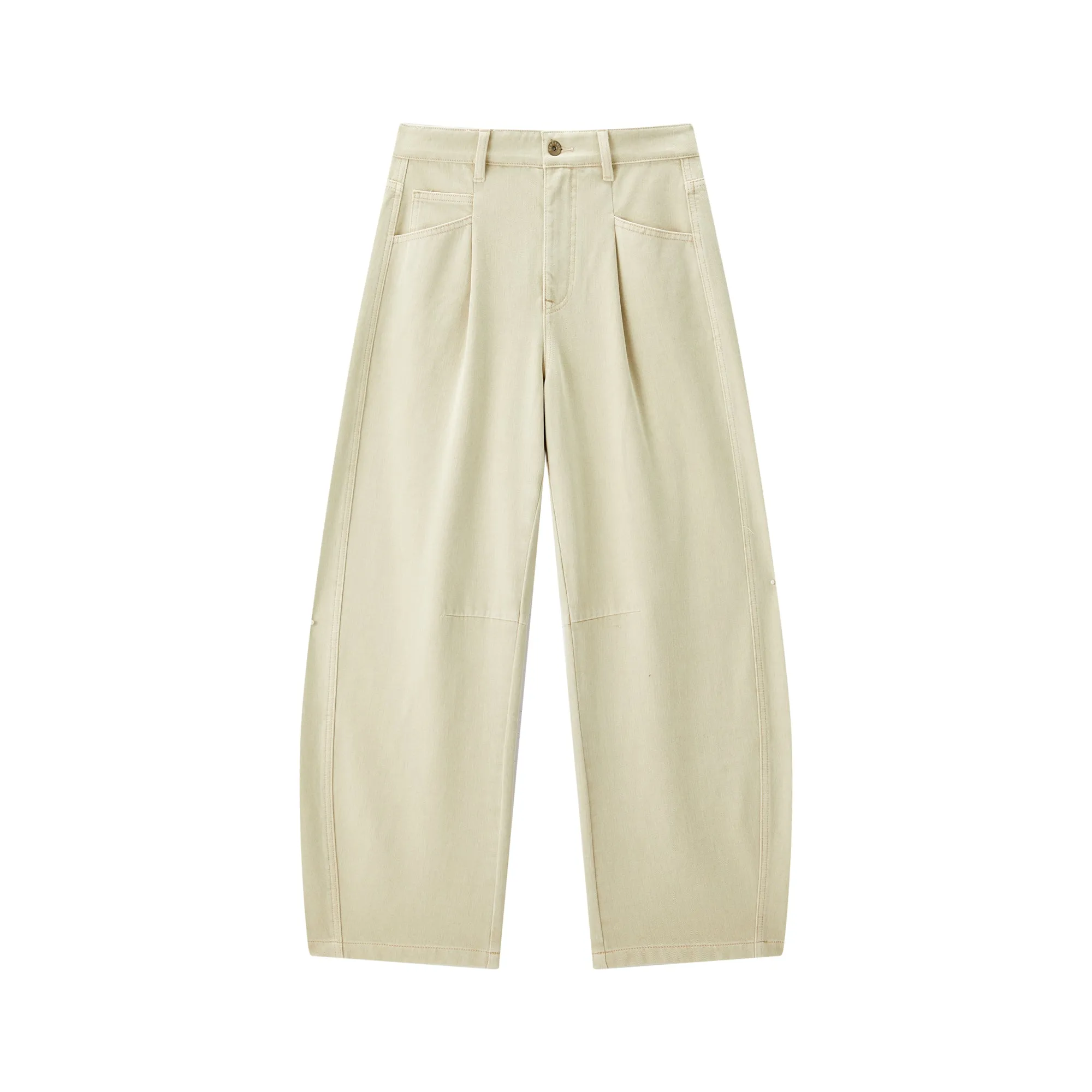 Women's High-Waist Oversized Barrel-Leg Pants sold by PEACEBIRD