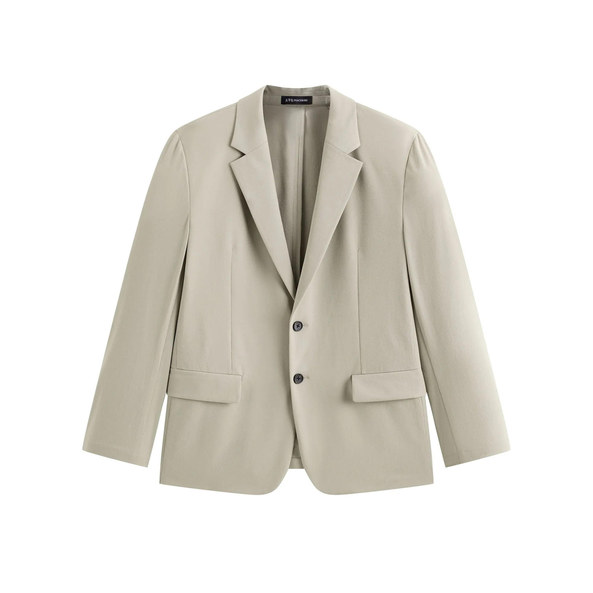 Men's Seersucker Notch-Lapel Blazer sold by PEACEBIRD