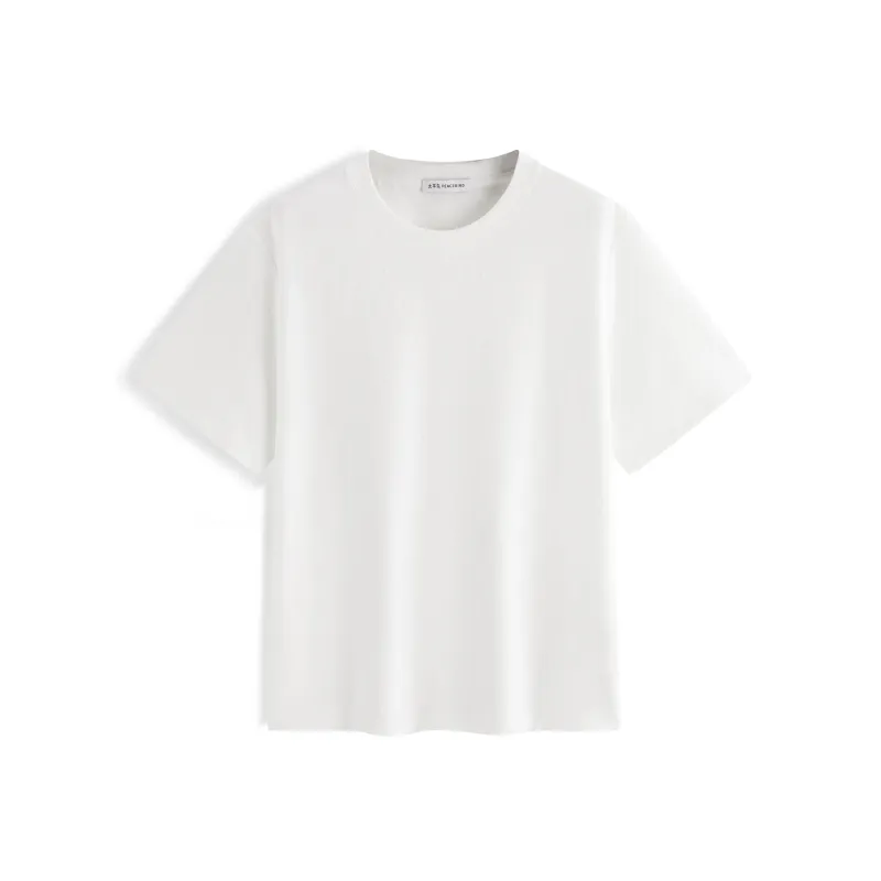 Men's Solid Tonal Jacquard T-Shirt made by PEACEBIRD