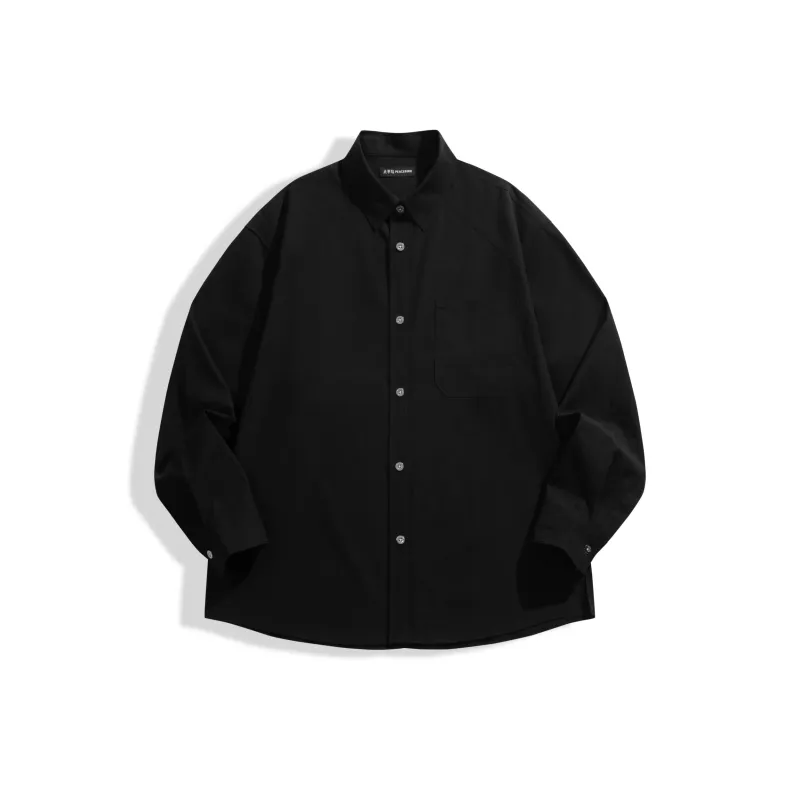 Men's Lyocell-Blend Long-Sleeve Shirt made by PEACEBIRD