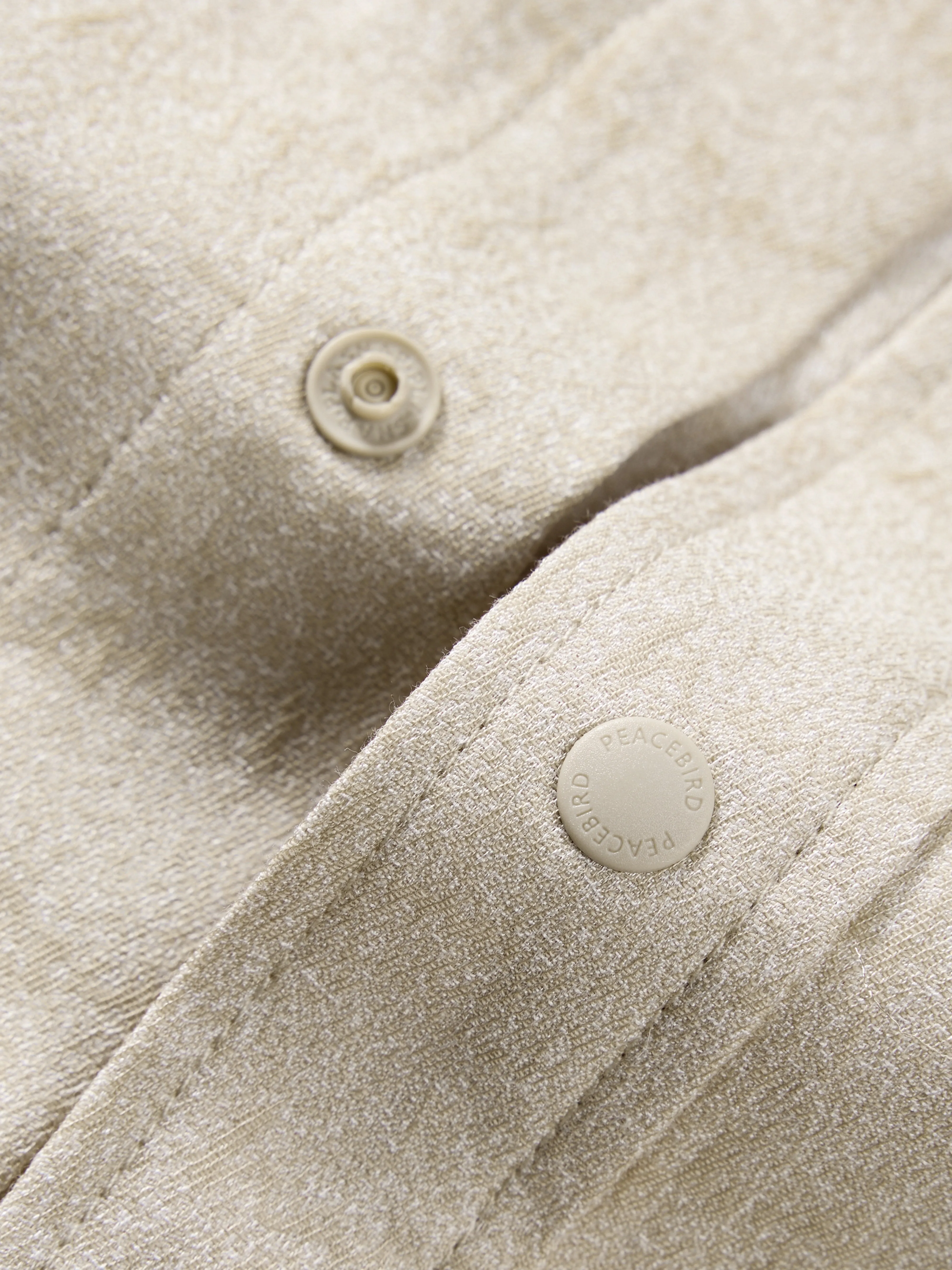 Men's Letter Jacquard Short-Sleeve Shirt sold by PEACEBIRD product image thumbnail 5