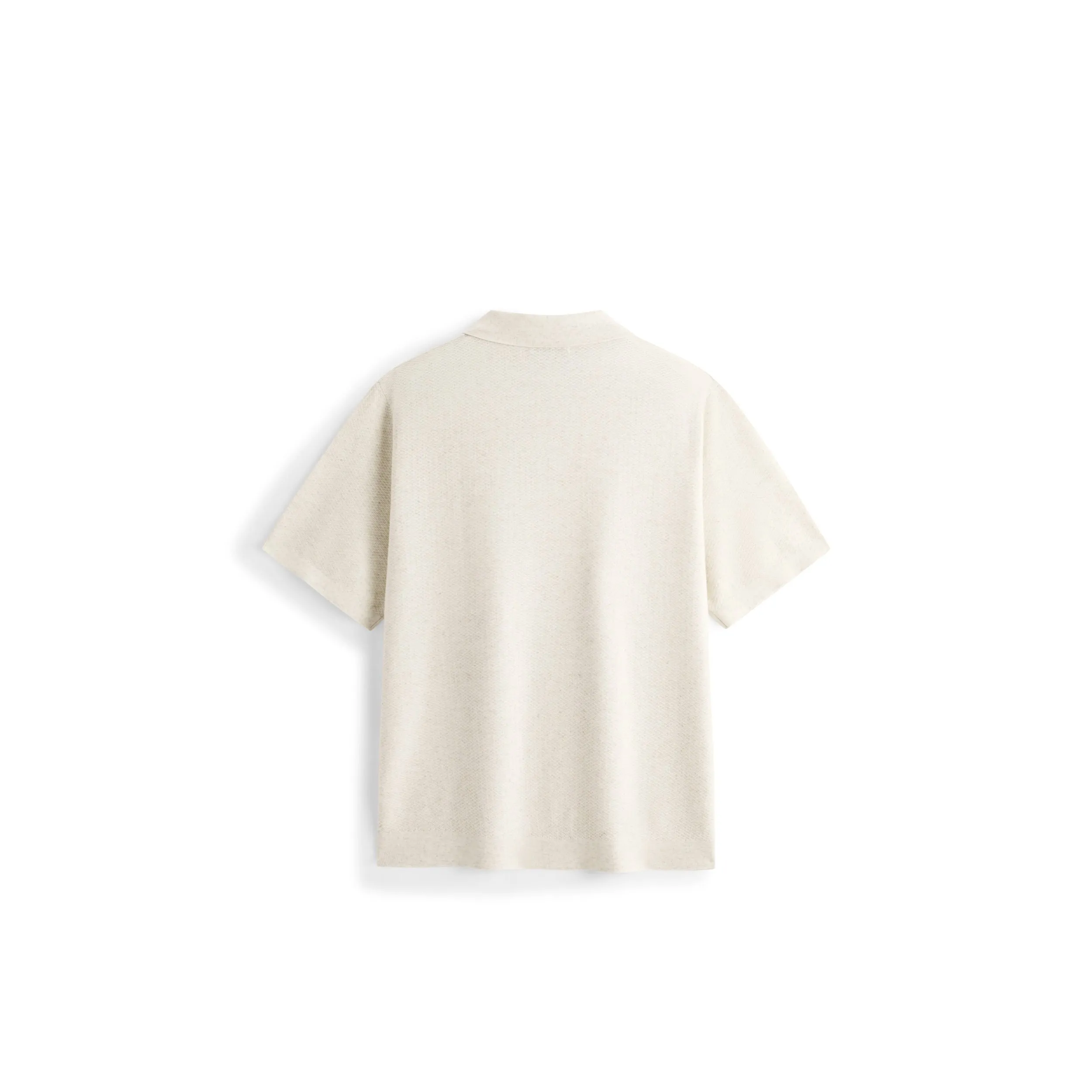 Men's Old Money Style Collared Short-Sleeve Knit Shirt sold by PEACEBIRD product image thumbnail 3