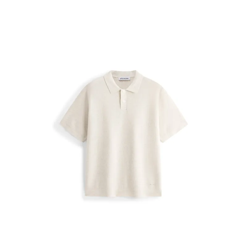 Men's Old Money Style Collared Short-Sleeve Knit Shirt made by PEACEBIRD