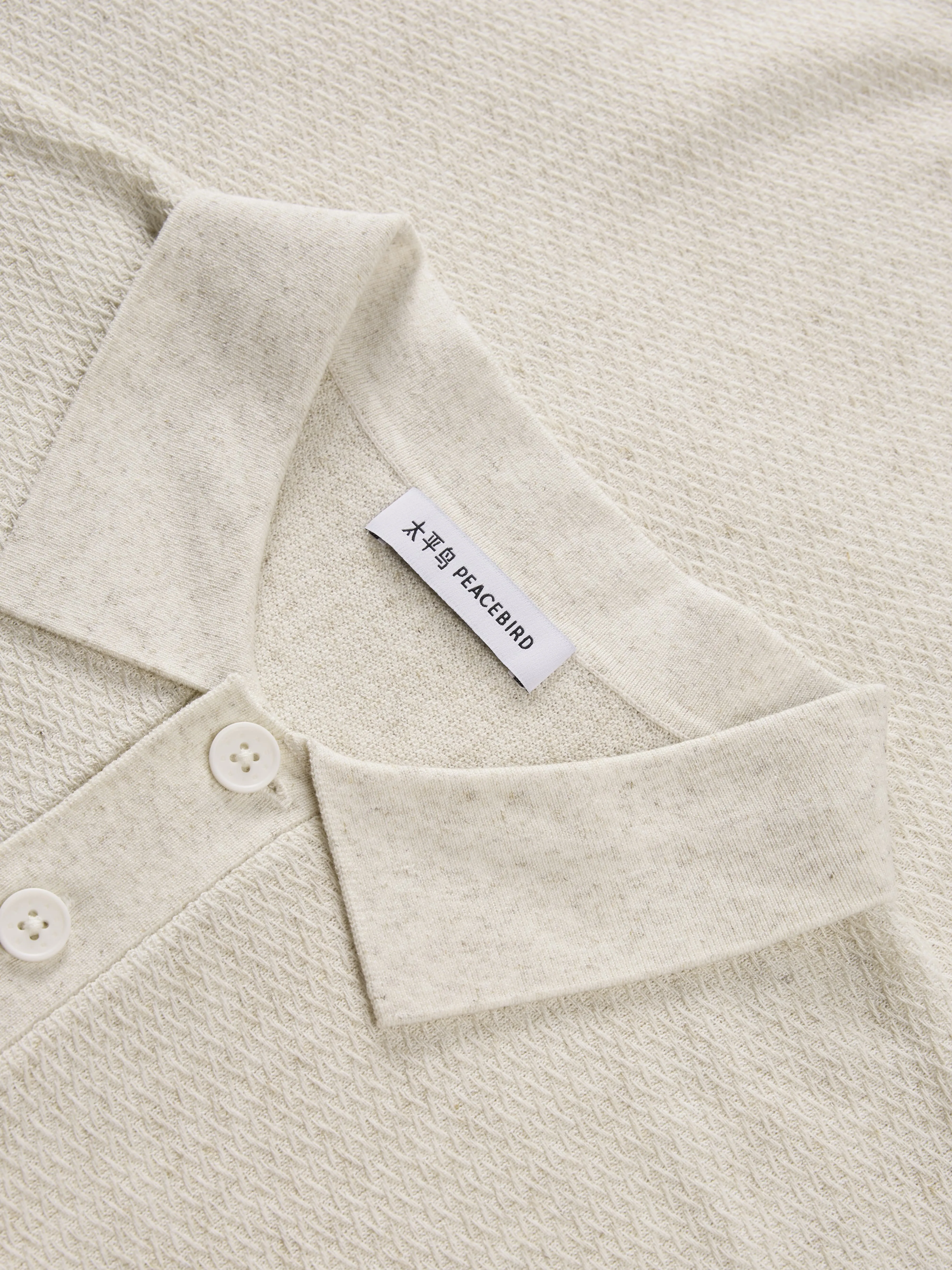 Men's Old Money Style Collared Short-Sleeve Knit Shirt sold by PEACEBIRD product image thumbnail 4