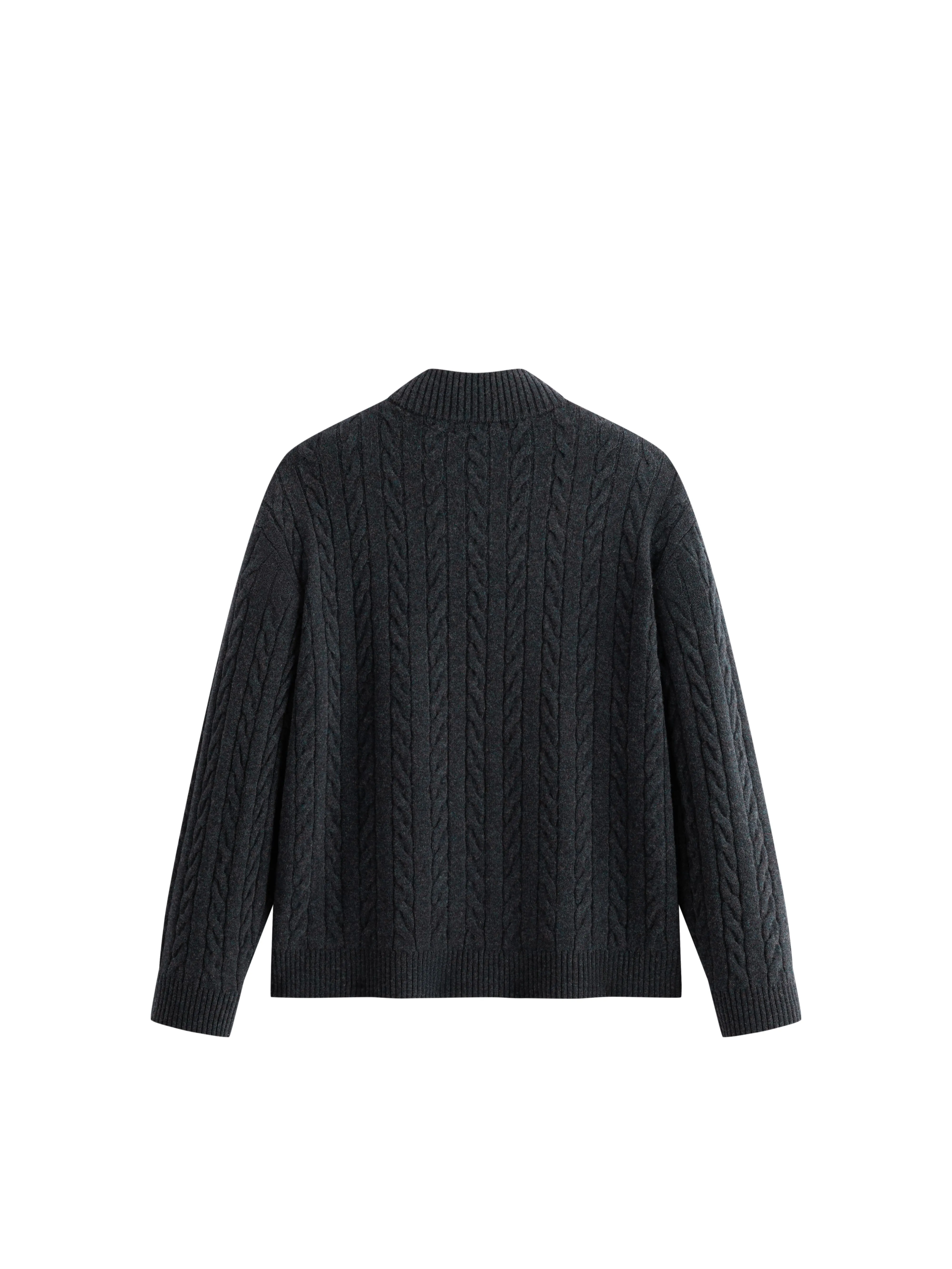 Men's Old Money Style 100% Wool Ribbed Knit Top sold by PEACEBIRD product image thumbnail 5