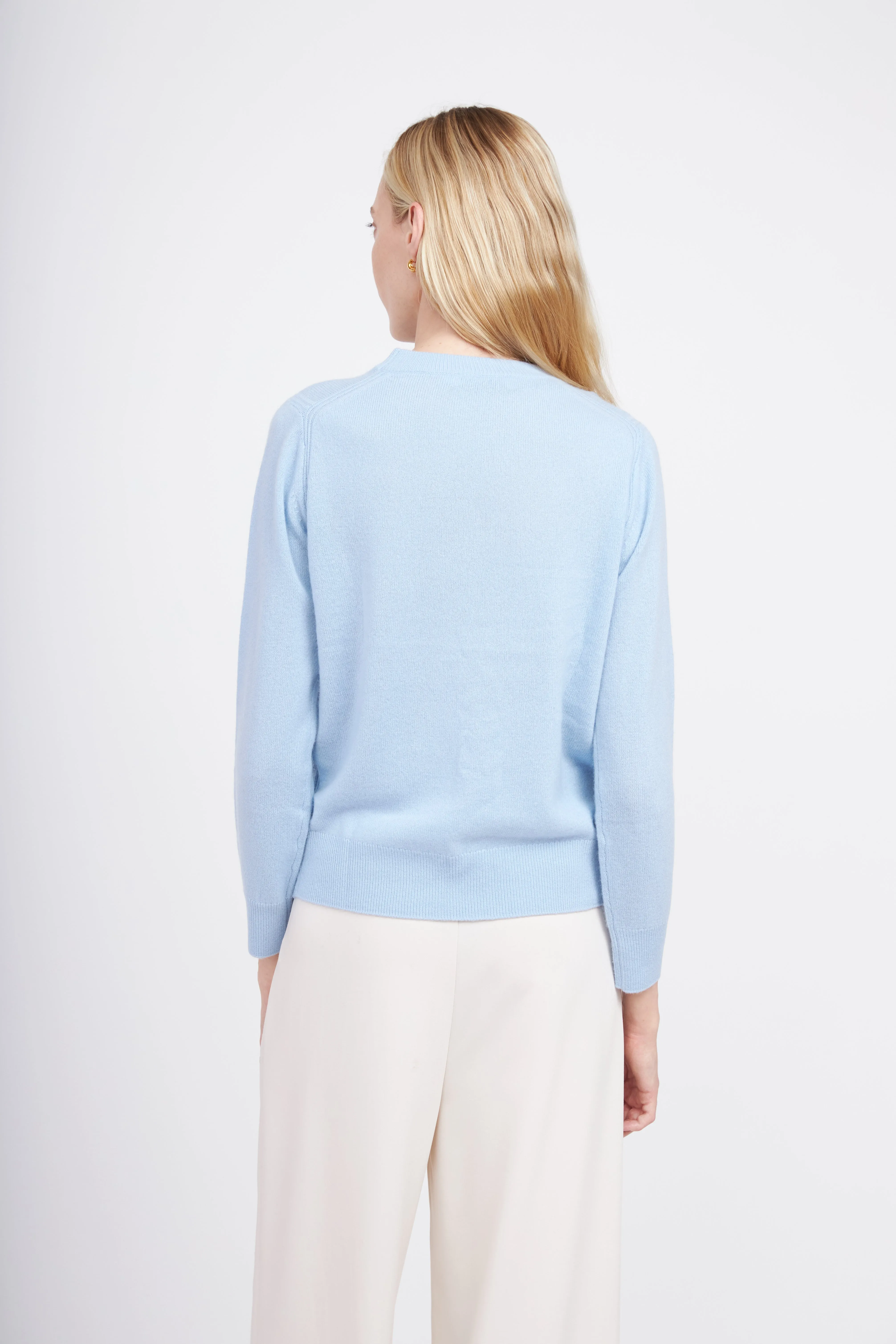 Crewneck Cashmere Sweater - Arctic Blue sold by Pissenlit product image thumbnail 5