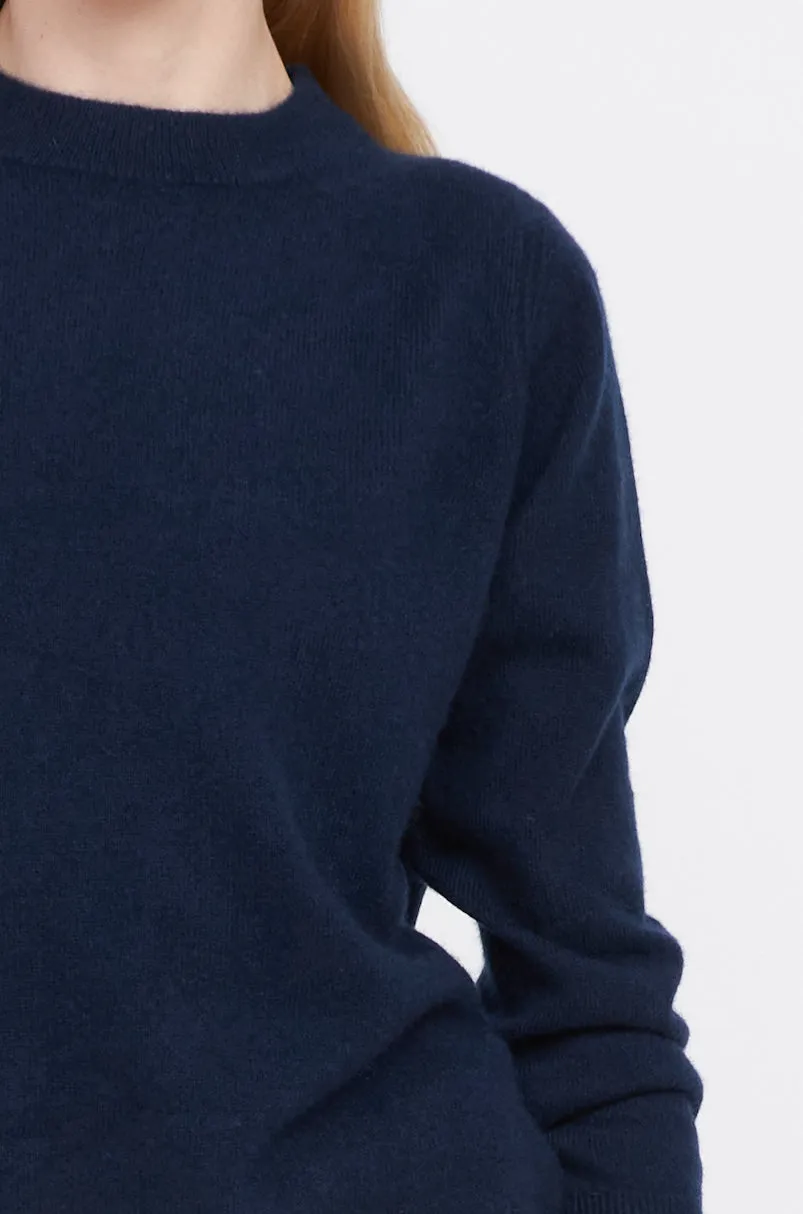 Crewneck Cashmere Sweater - Navy sold by Pissenlit product image thumbnail 5
