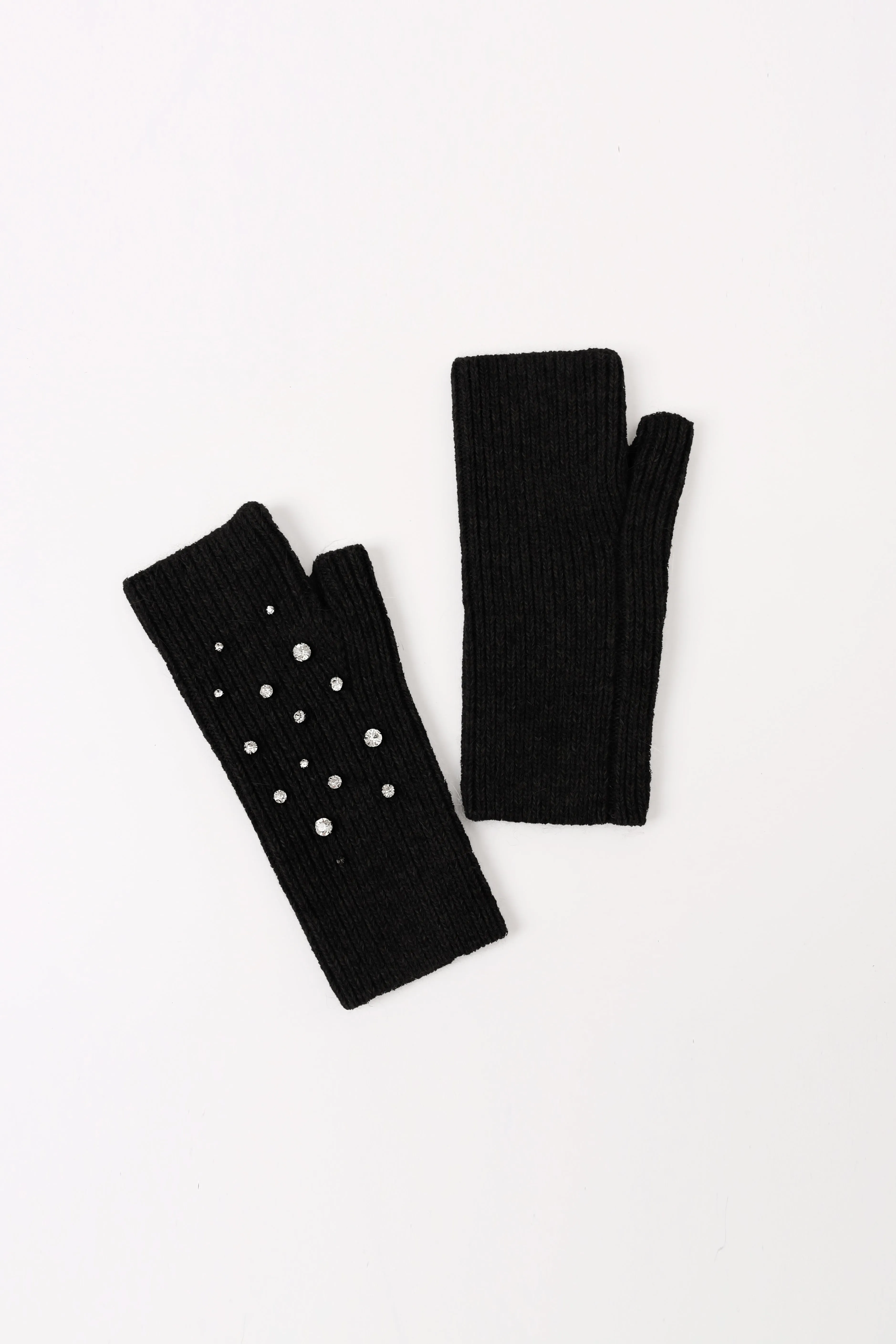 Crystal Embellished Angora Mittens sold by Pissenlit product image thumbnail 2