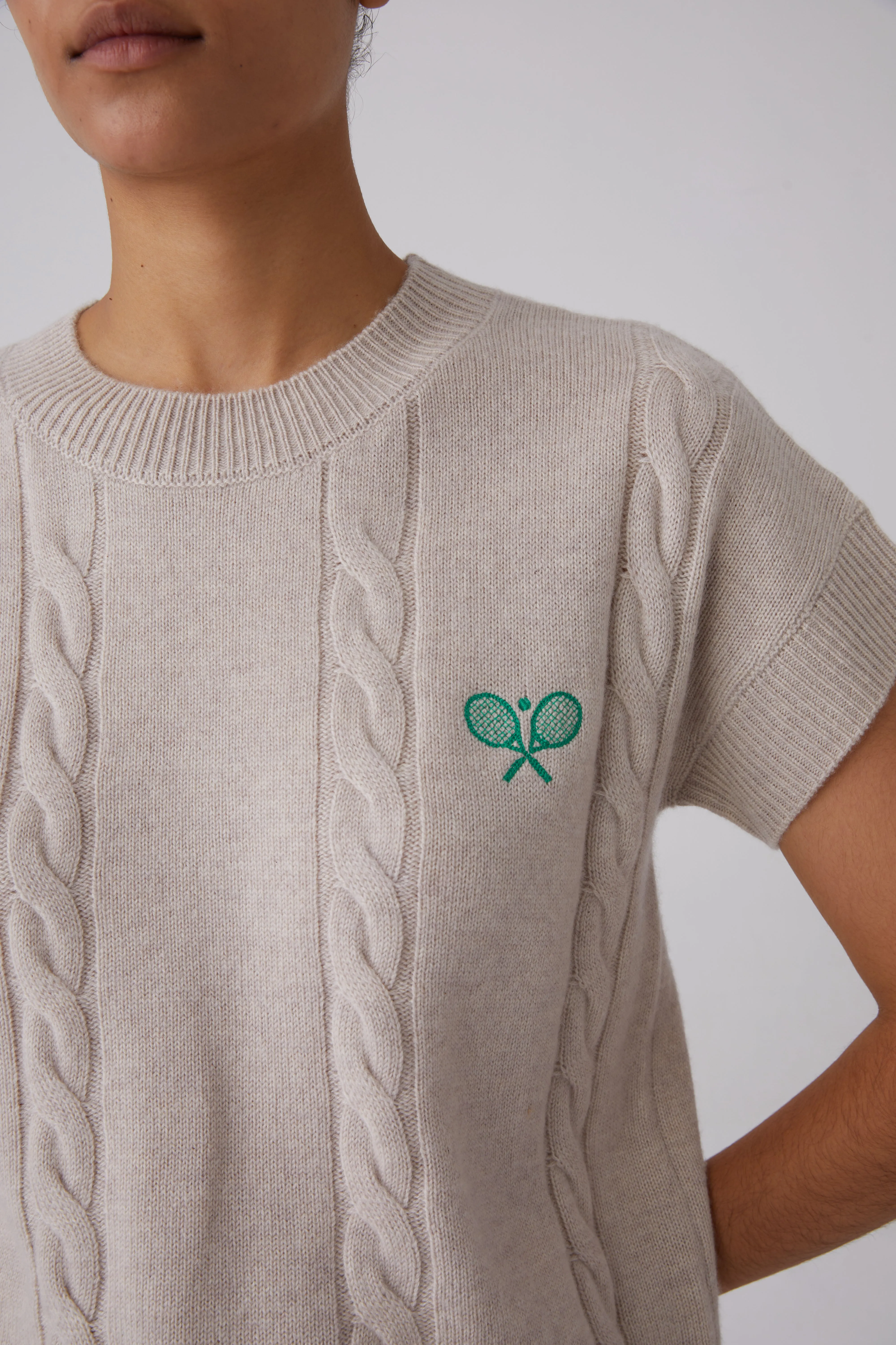 Tennis Short-sleeve Sweater sold by Pissenlit product image thumbnail 2