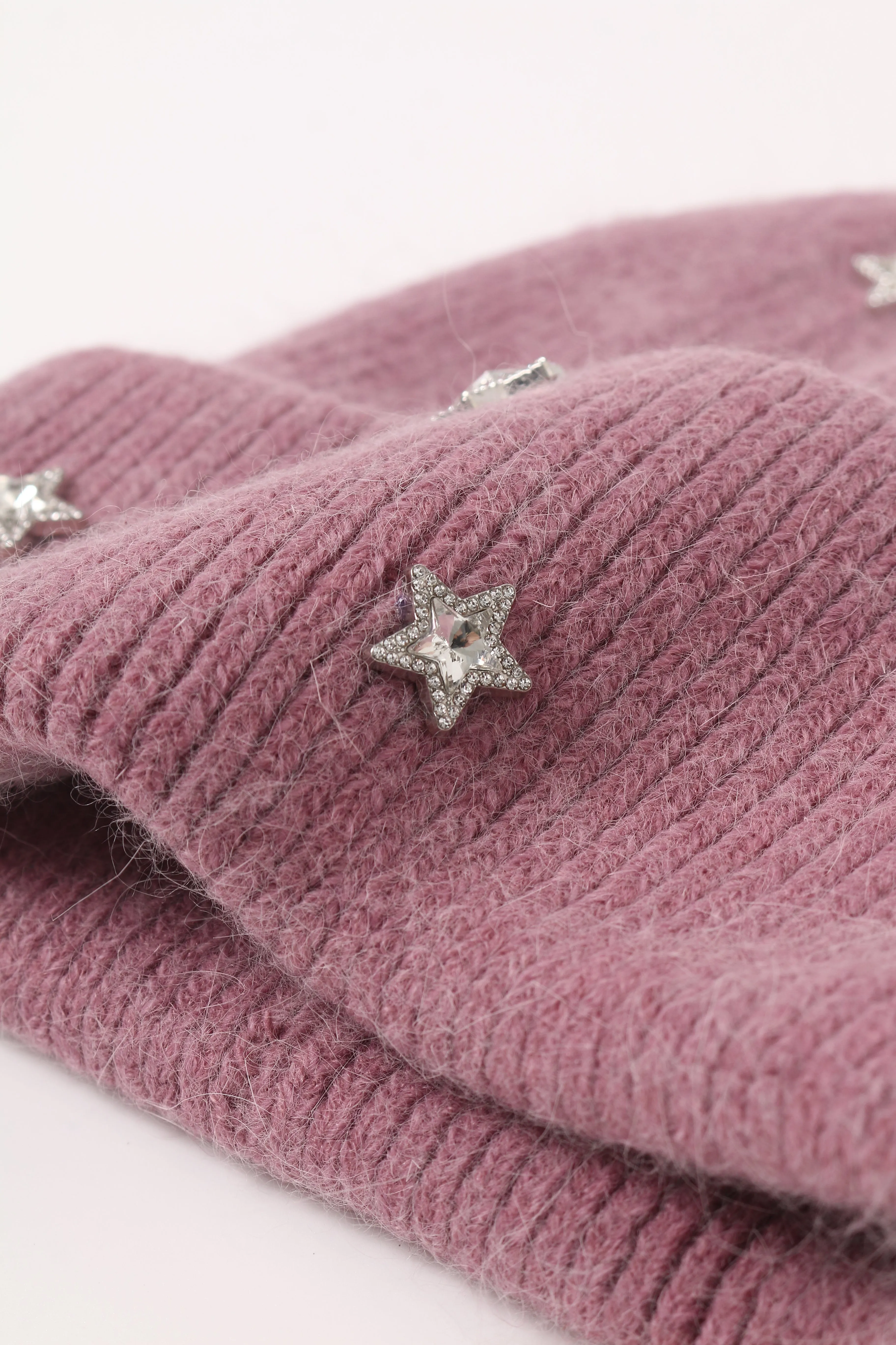 Star Embellished Angora Beanie Hat sold by Pissenlit product image thumbnail 4