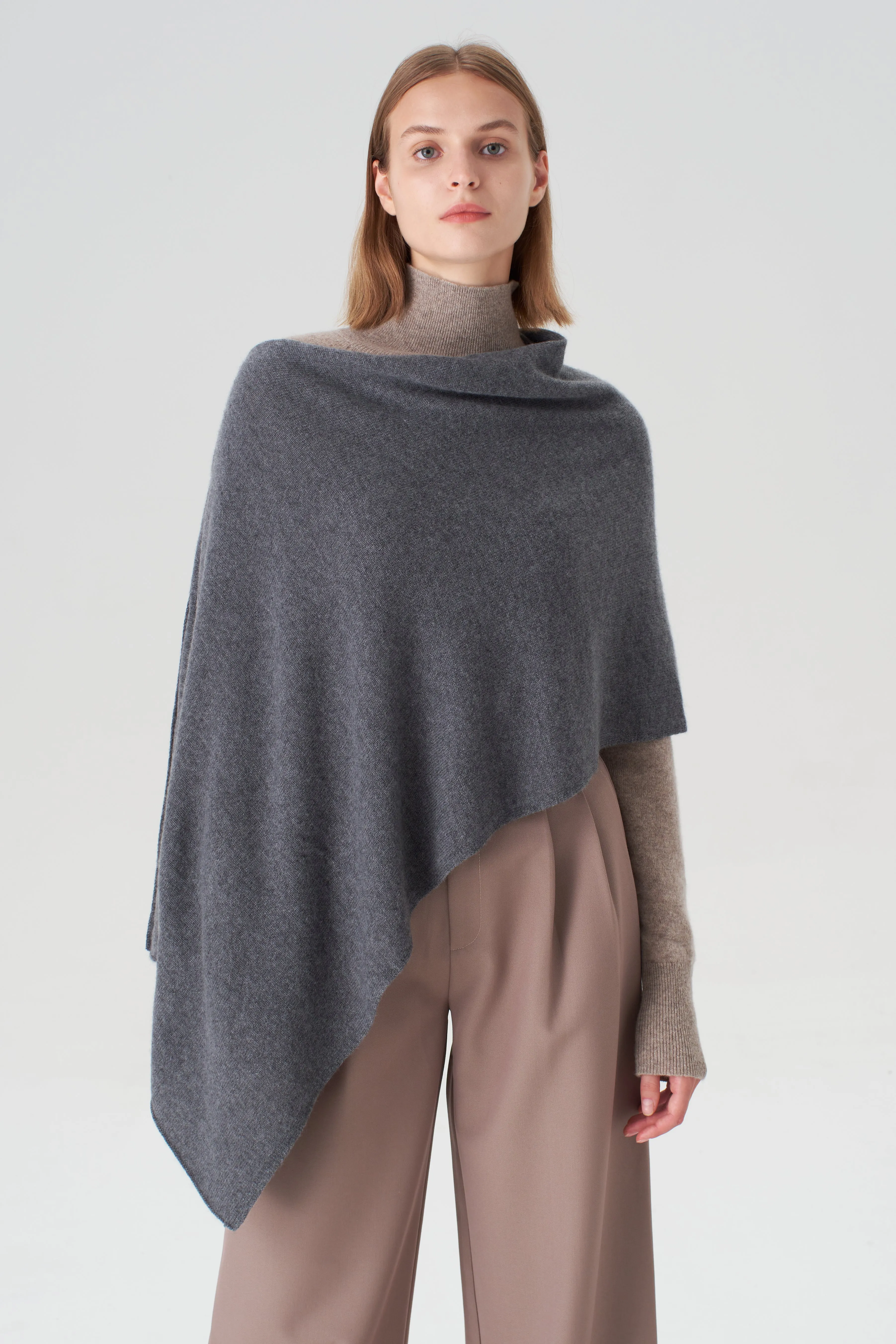 Cashmere Topper -Dark Grey sold by Pissenlit