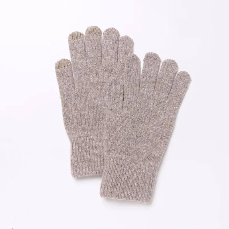 Touchscreen Gloves in Merino Wool sold by Pissenlit
