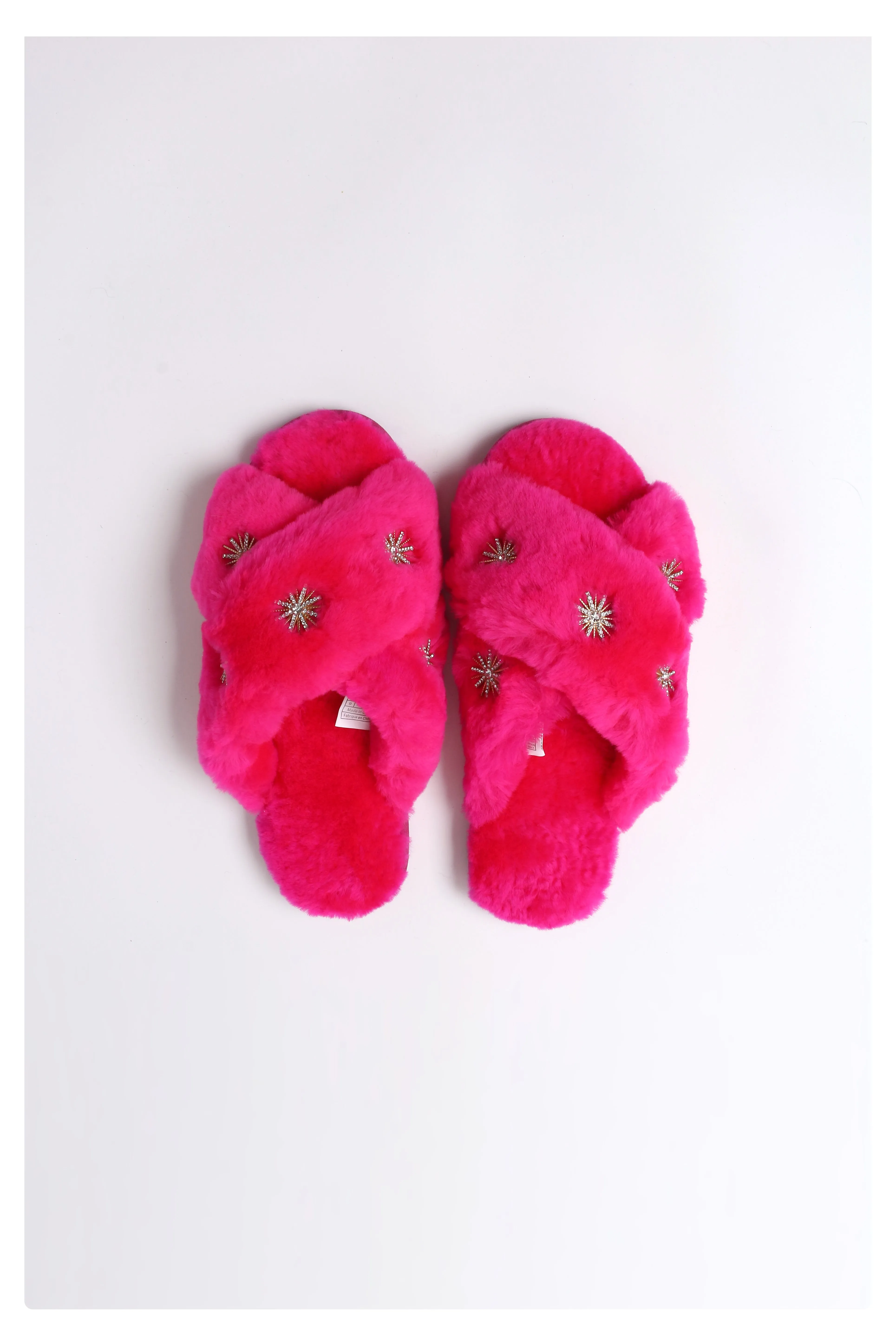 Sheepskin Slipper with Rhinestone sold by Pissenlit