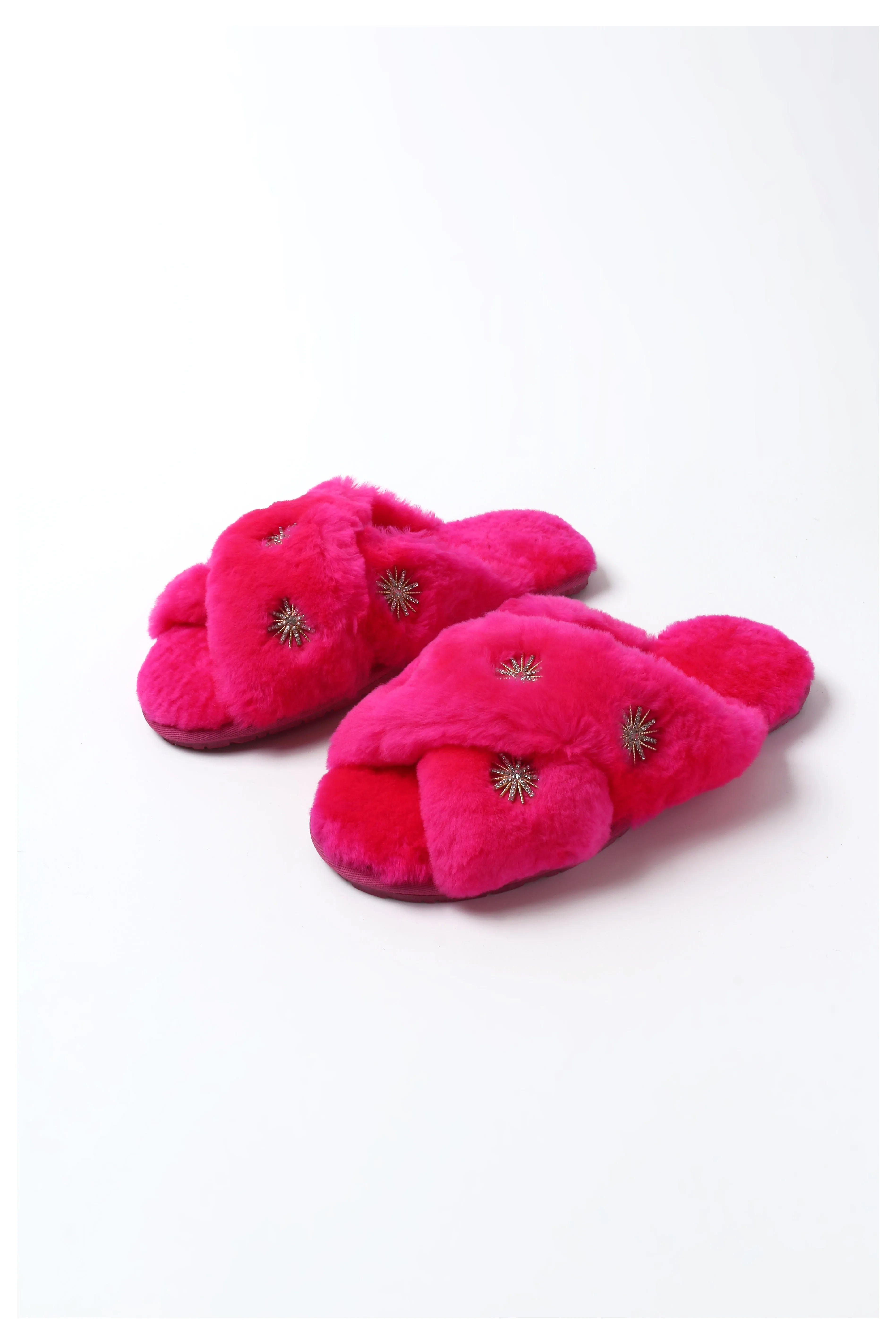 Sheepskin Slipper with Rhinestone sold by Pissenlit product image thumbnail 3