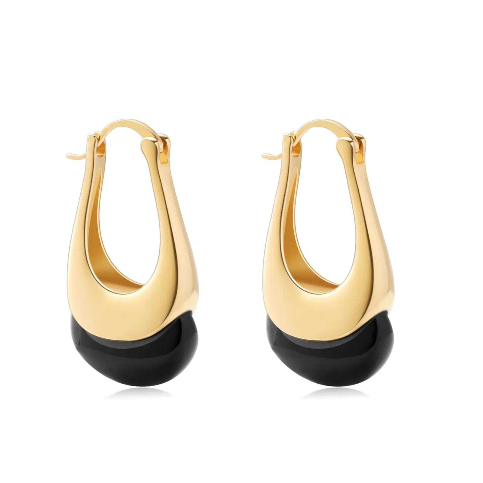 Obsidian Teardrop Earrings sold by Spoiled Joy