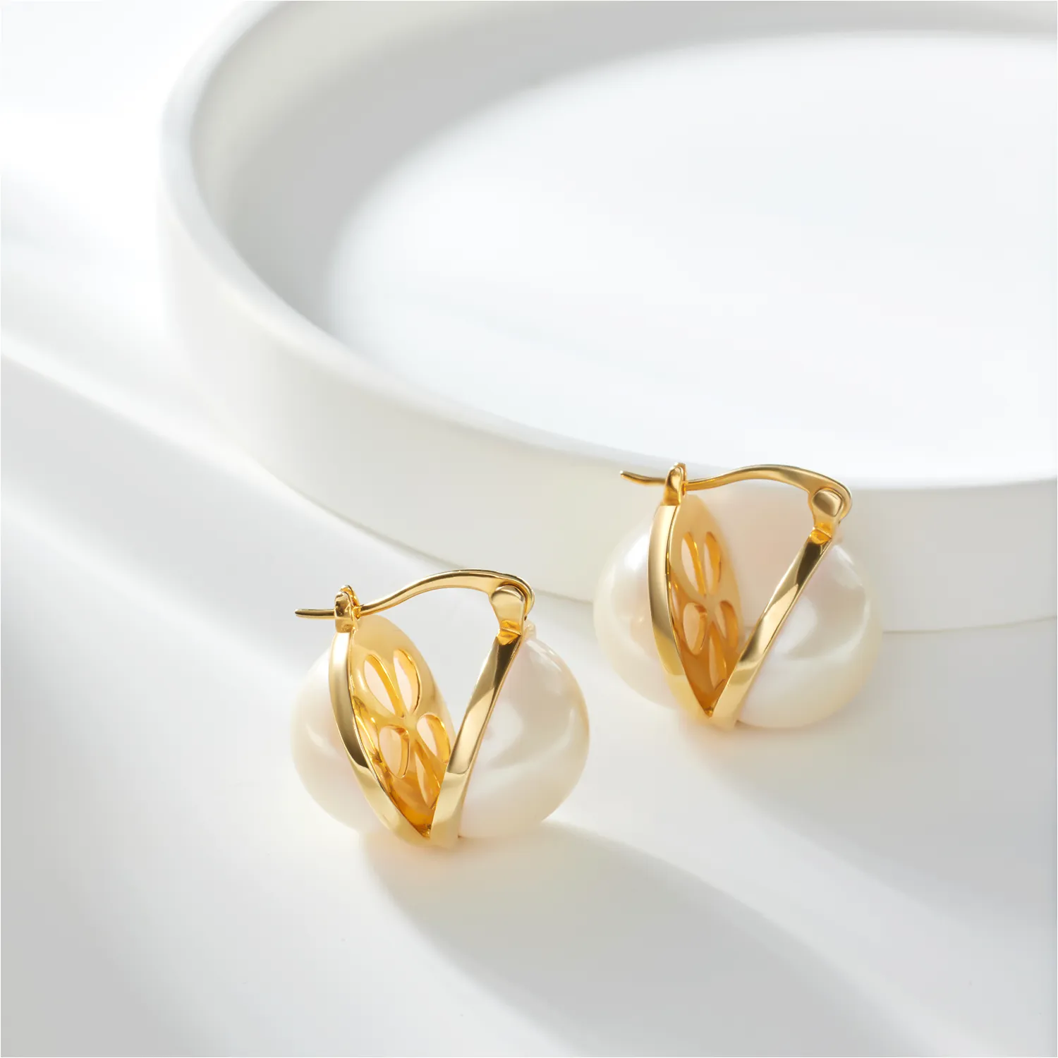 Aphrodite Earrings Gold sold by Spoiled Joy product image thumbnail 4