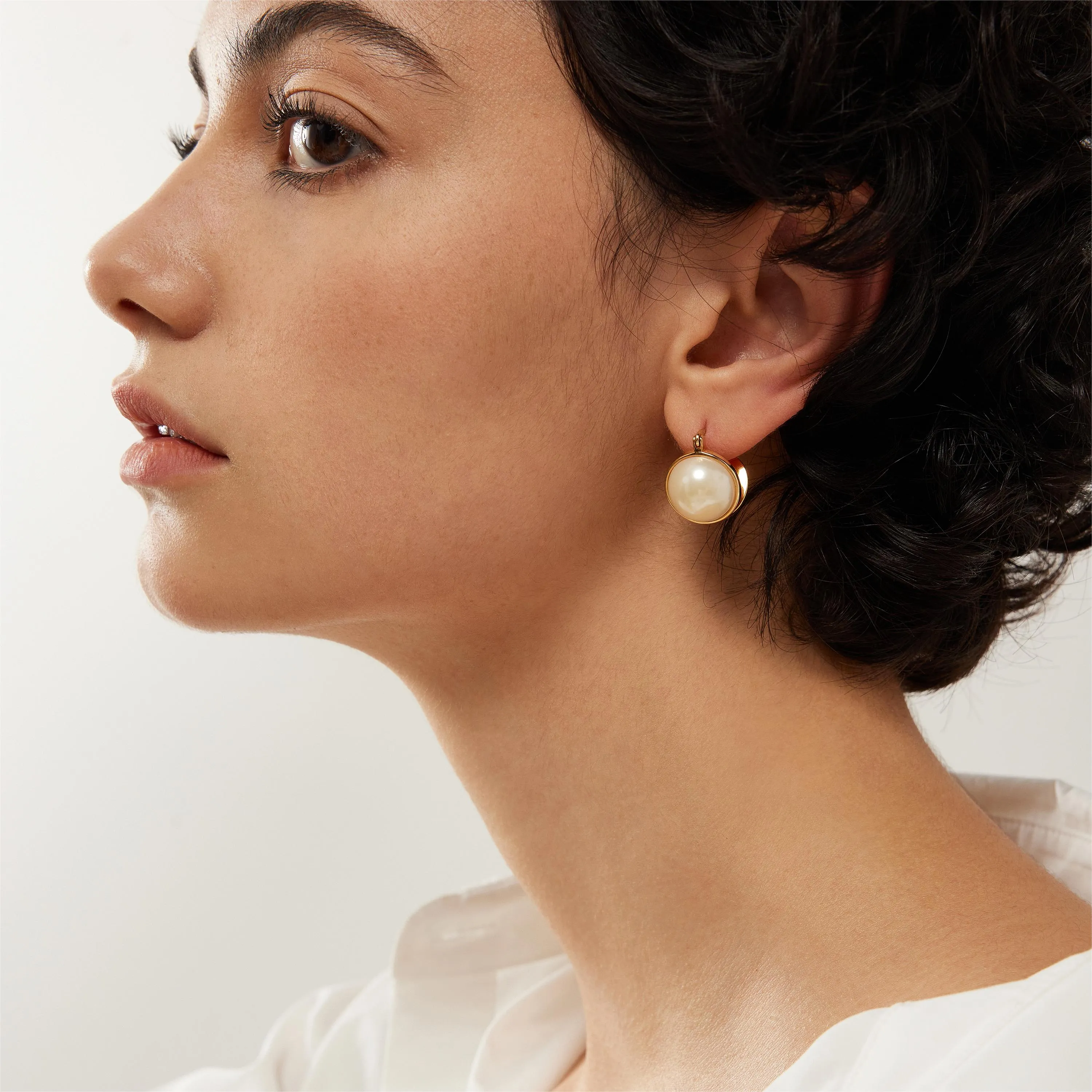 Aphrodite Earrings Gold sold by Spoiled Joy product image thumbnail 5