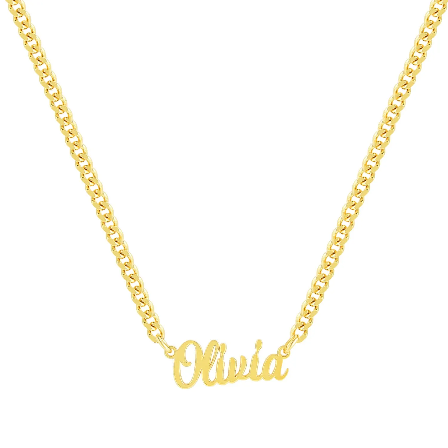 Personalized Name Necklace - Cable Chain sold by Spoiled Joy product image thumbnail 2